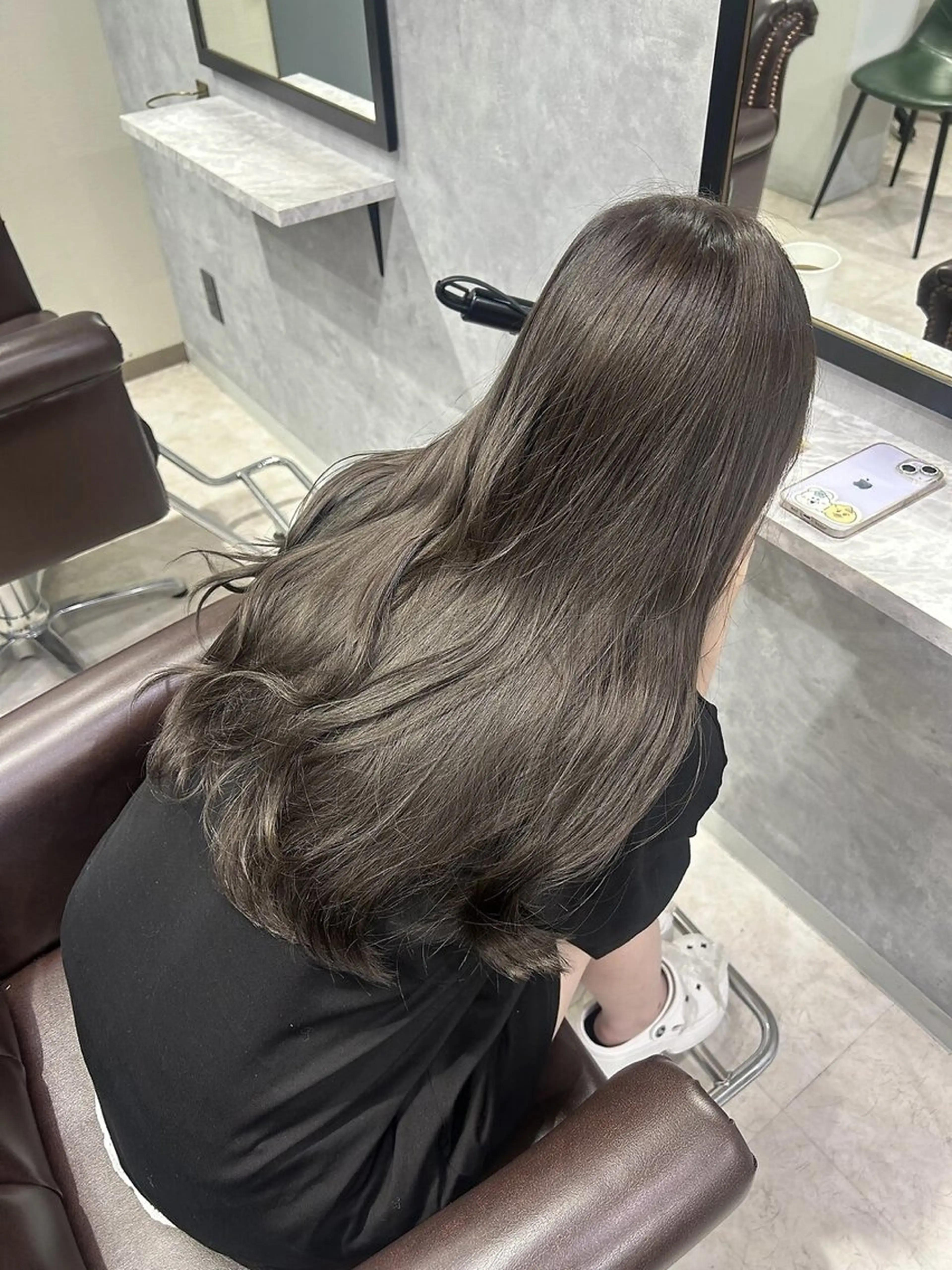 ロング カラー ヘアカラー トリートメント 池袋/ダブルカラー GLADGE🩵のヘアスタイル