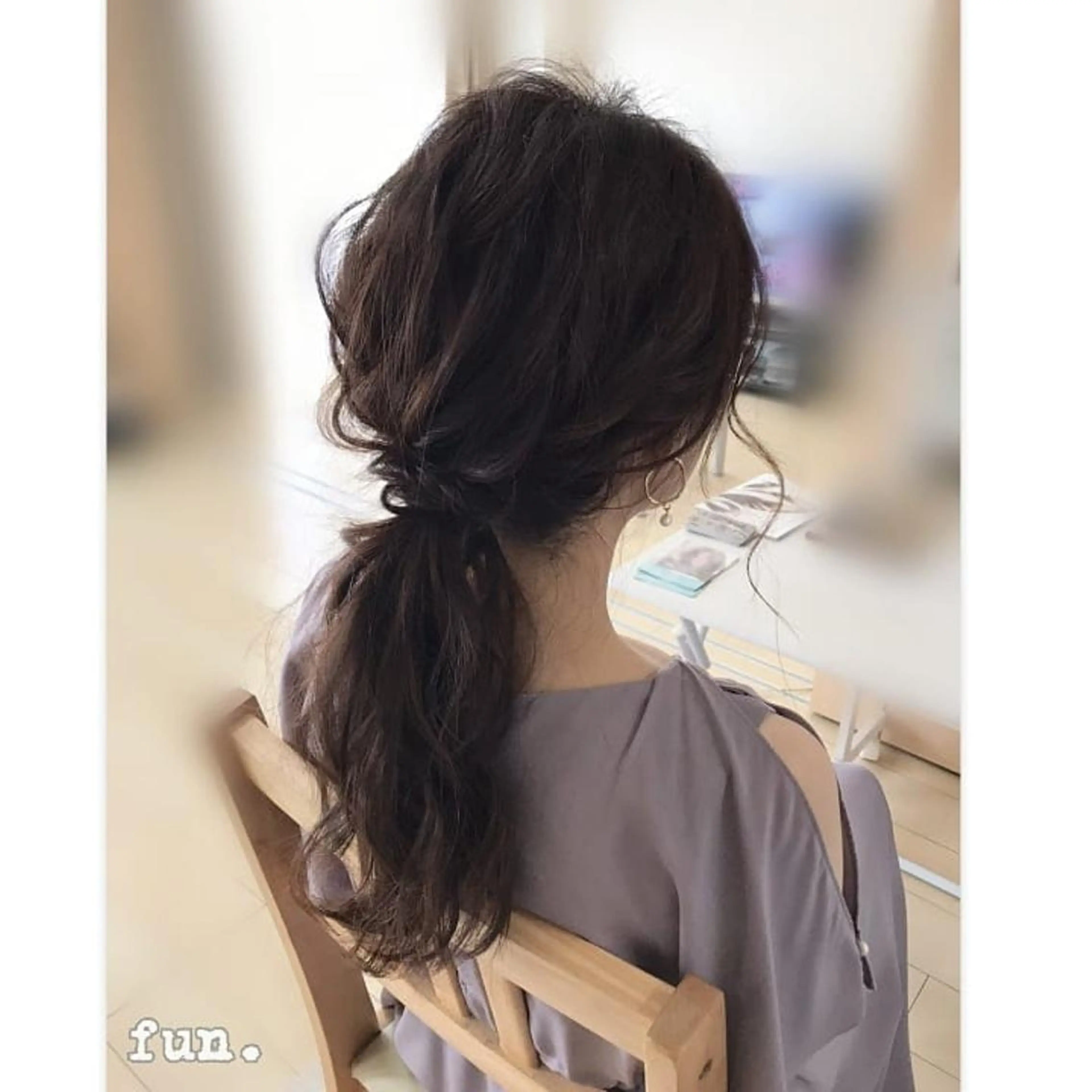 セミロング ヘアアレンジ fun./ヘアセット /エクステ/着付のヘアスタイル
