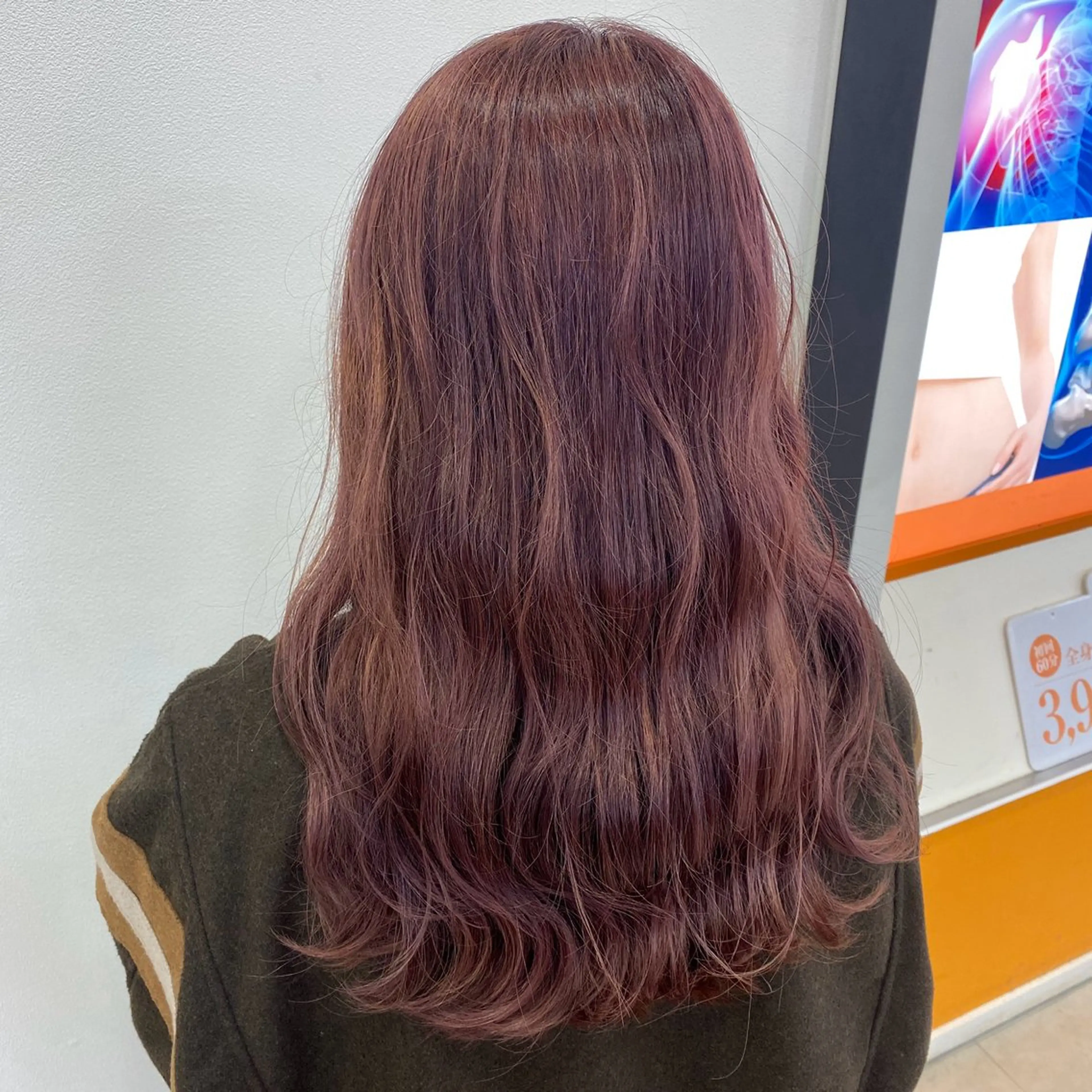 セミロング ヘアカラー トリートメント 艶カラー/縮毛矯正 /韓国ヘア/はるたのヘアスタイル
