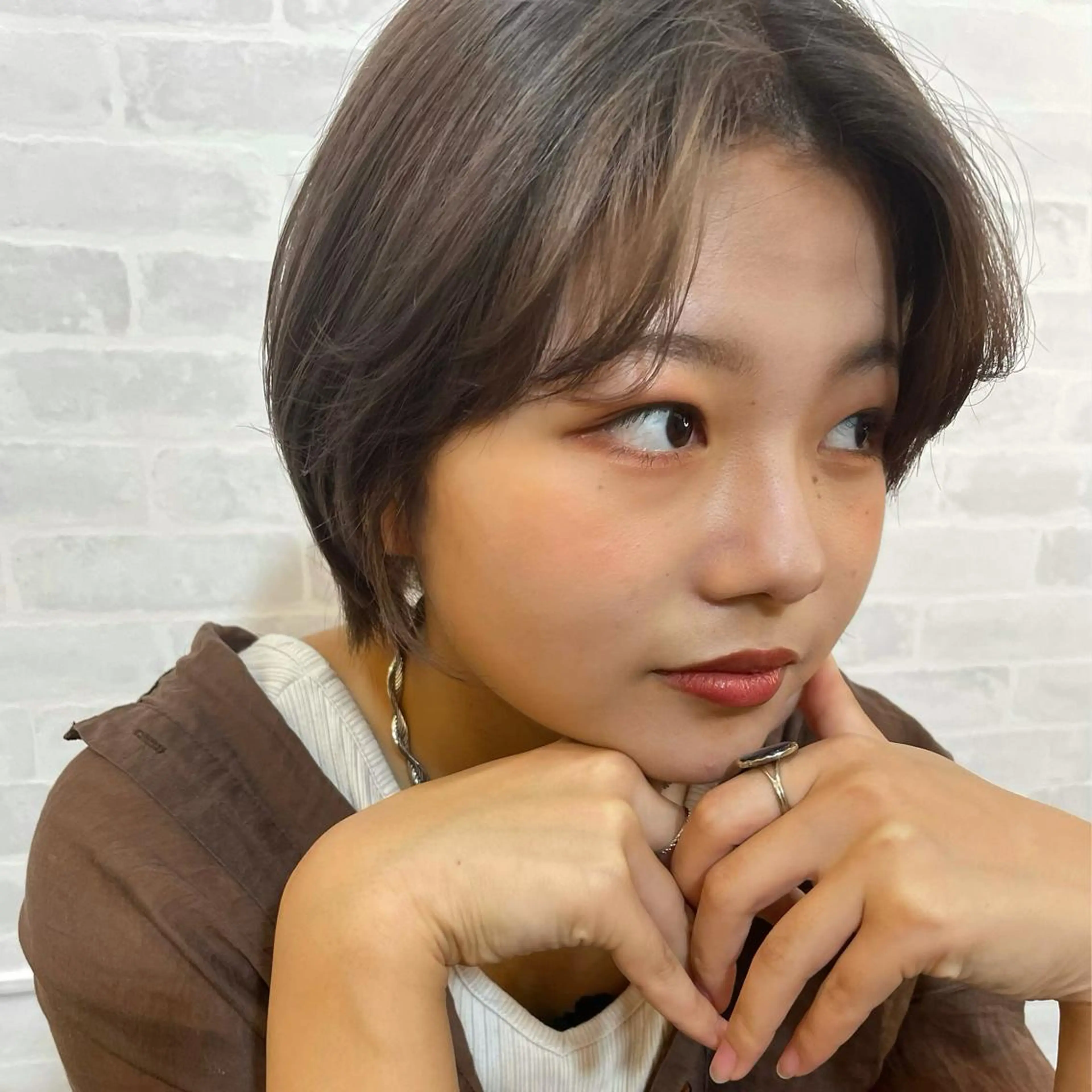 ショート 🤍しもかわ かほ🤍のヘアスタイル