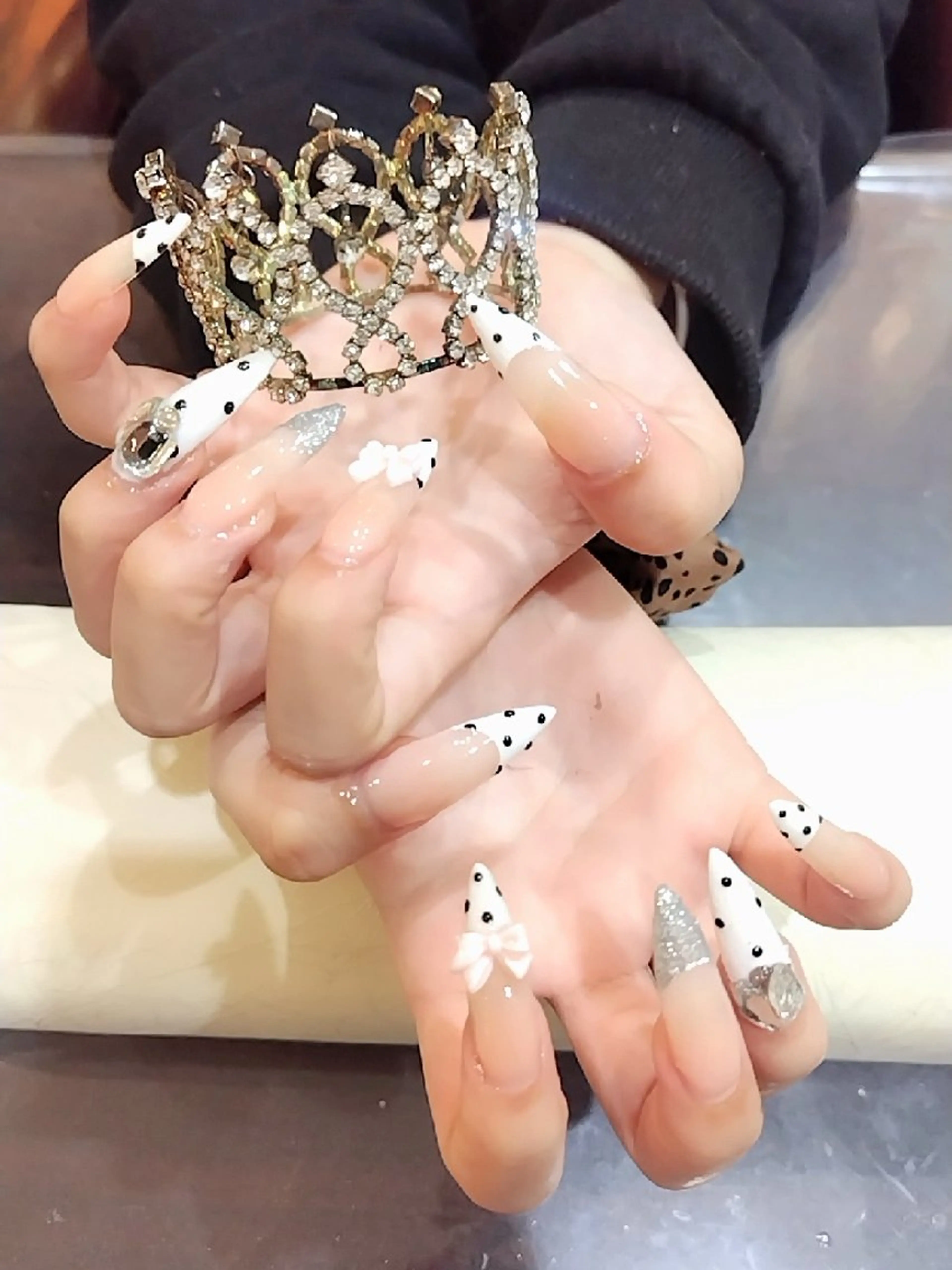 ネイル 長さ出し 持ち込み 北井 美紅のネイルデザイン