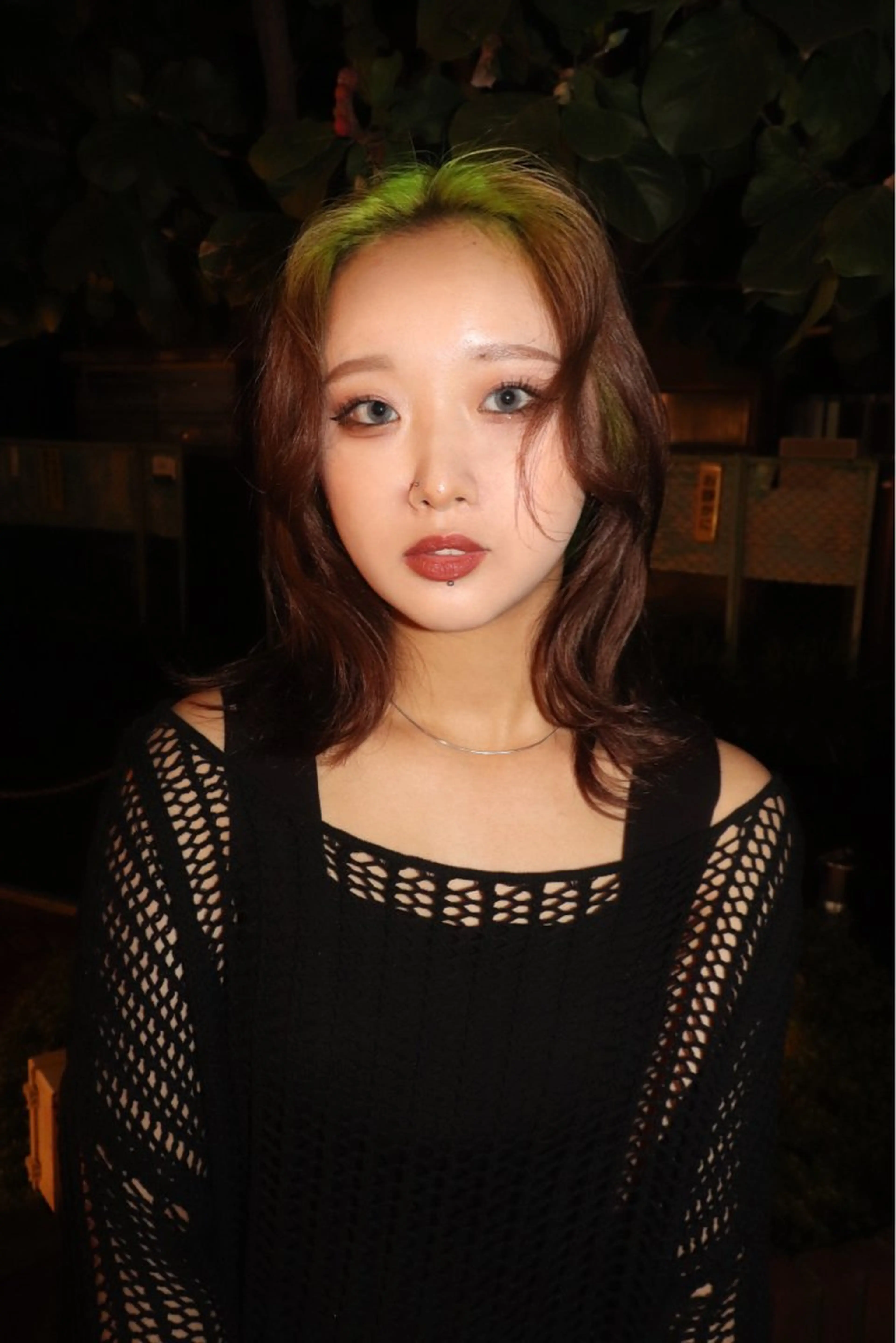 セミロング カラー ヘアアレンジ ヘアカラー @kyoniyy KYONIのヘアスタイル