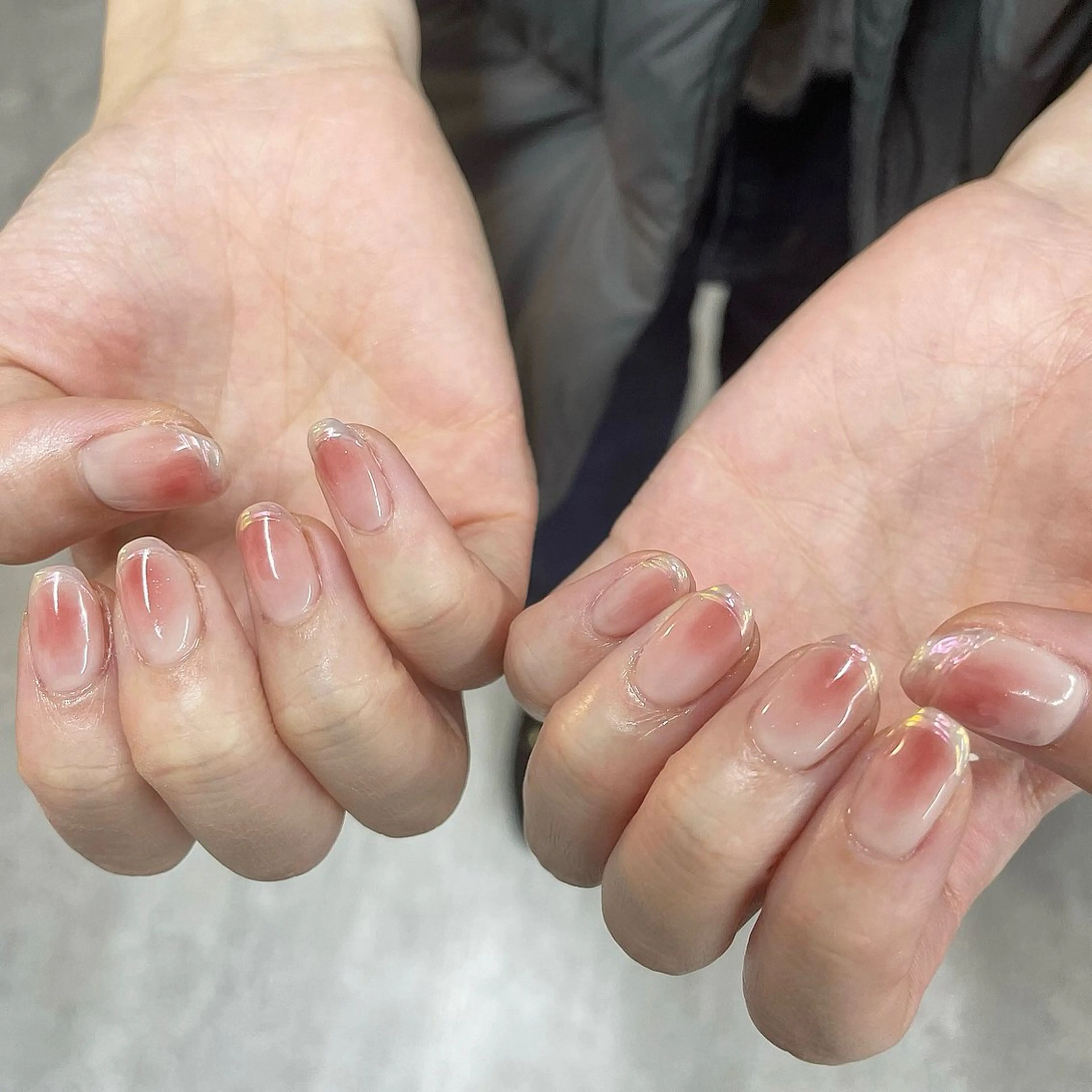 ネイル オーロラネイル チークネイル フレンチネイル ニュアンスネイル ハンドネイル Bianca川越西口 KITAZAKI🫧のネイルデザイン