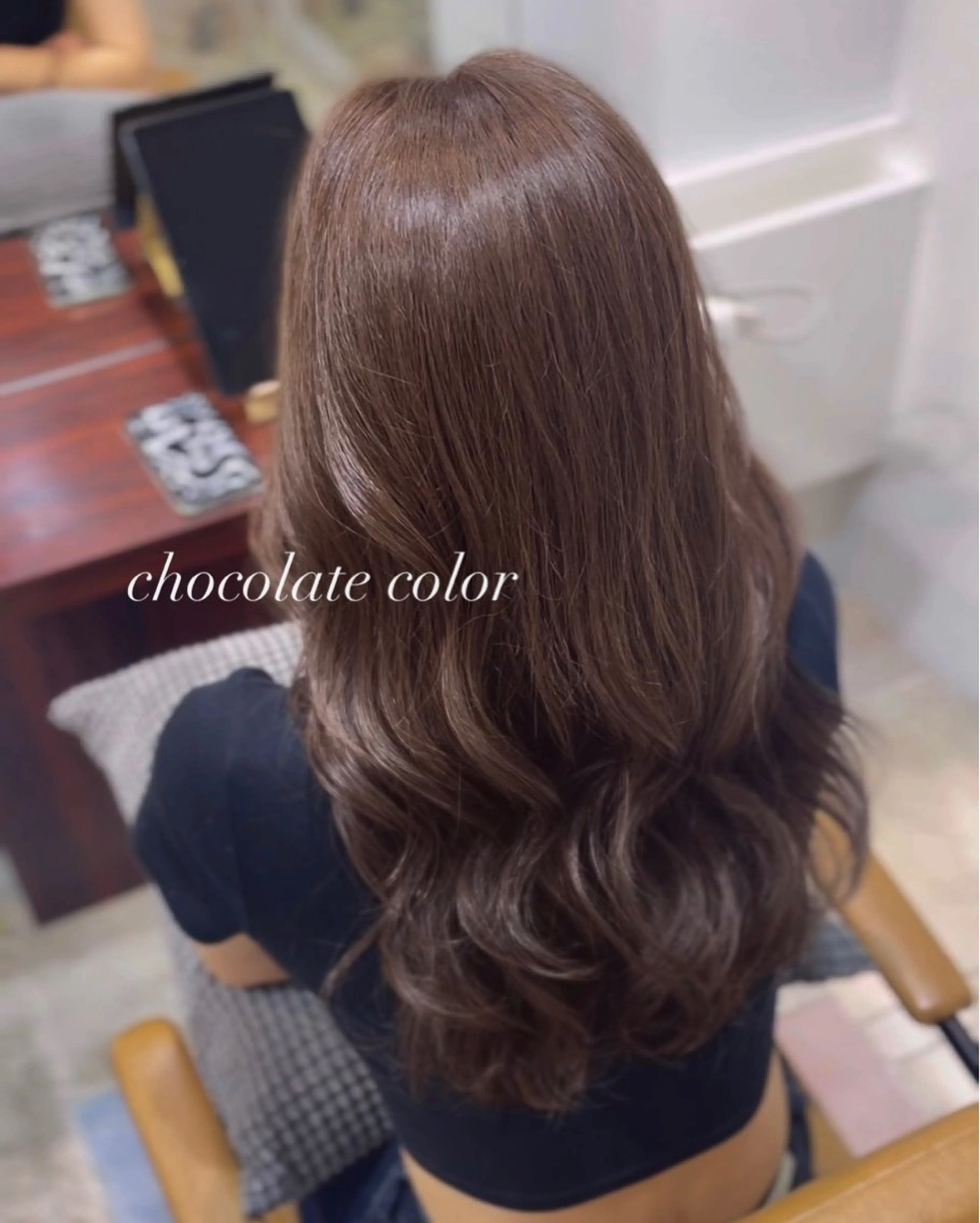 ロング カット ヘアカラー 透明感カラー／ 艶感カラー／RAMUのヘアスタイル