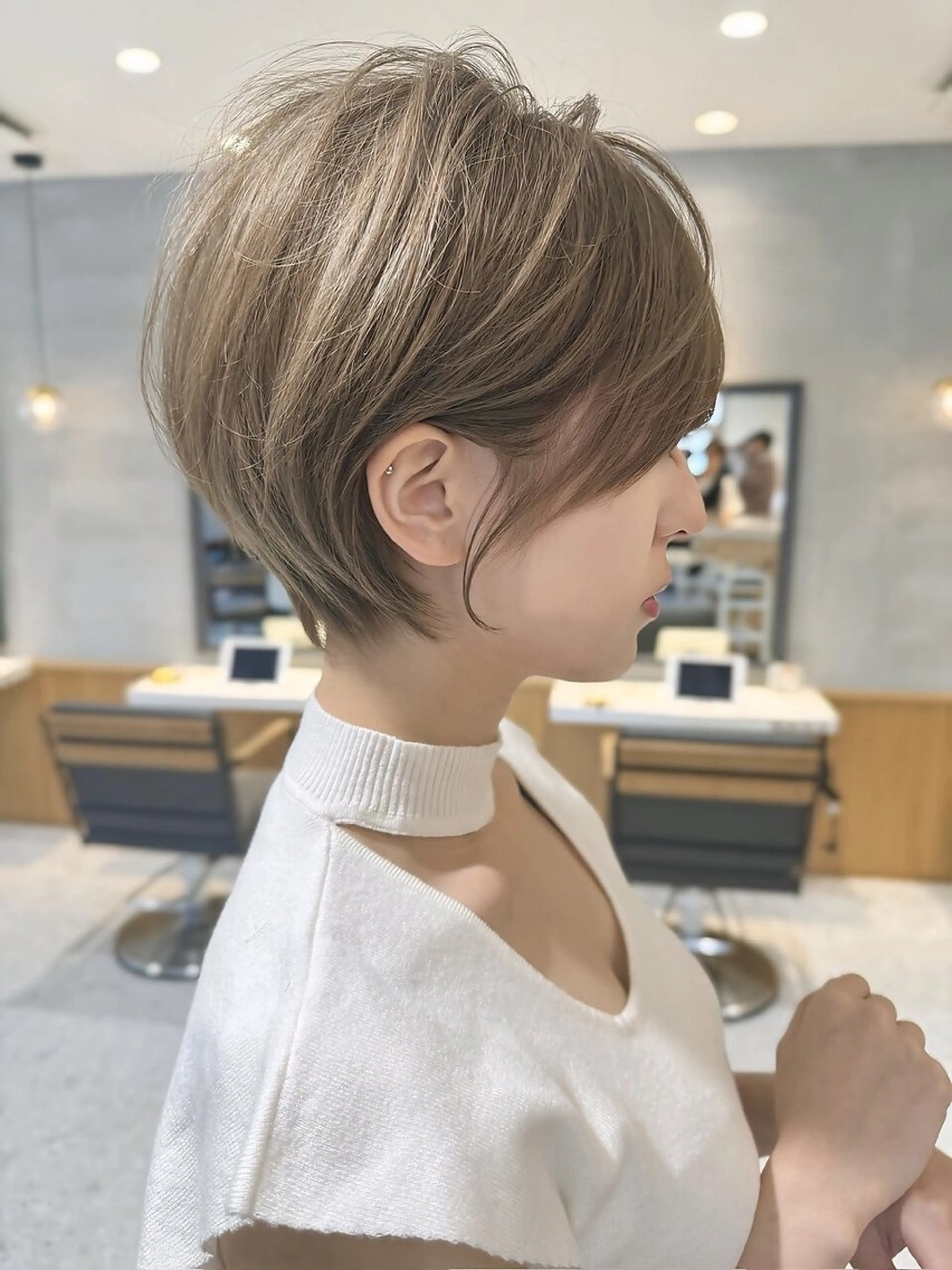 ショート カラー パーマ カット 縮毛矯正 トリートメント ✂️ショート・ボブ Lond　Bloomのヘアスタイル