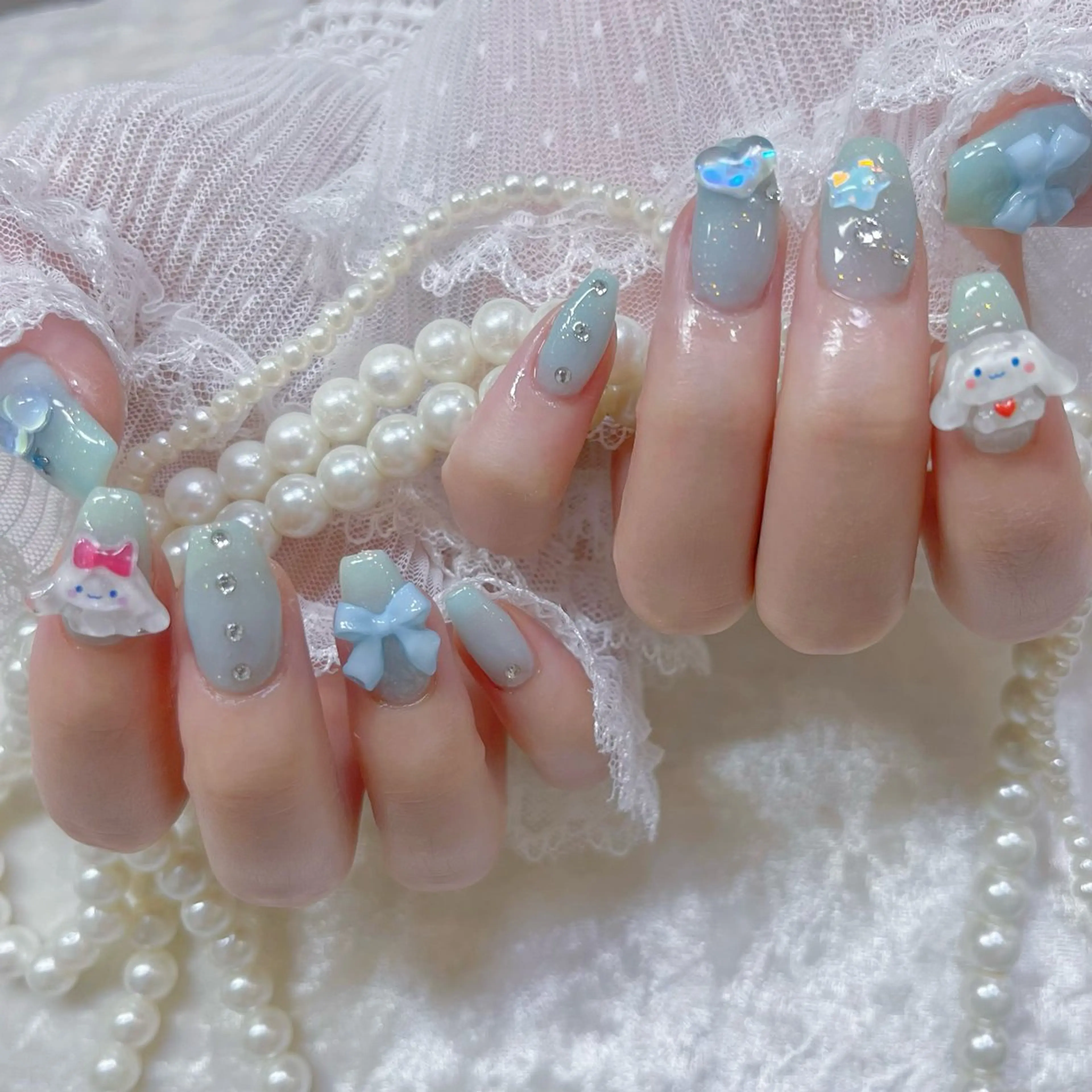 ネイル ハンドネイル Maya 🧊🫧‪のネイルデザイン