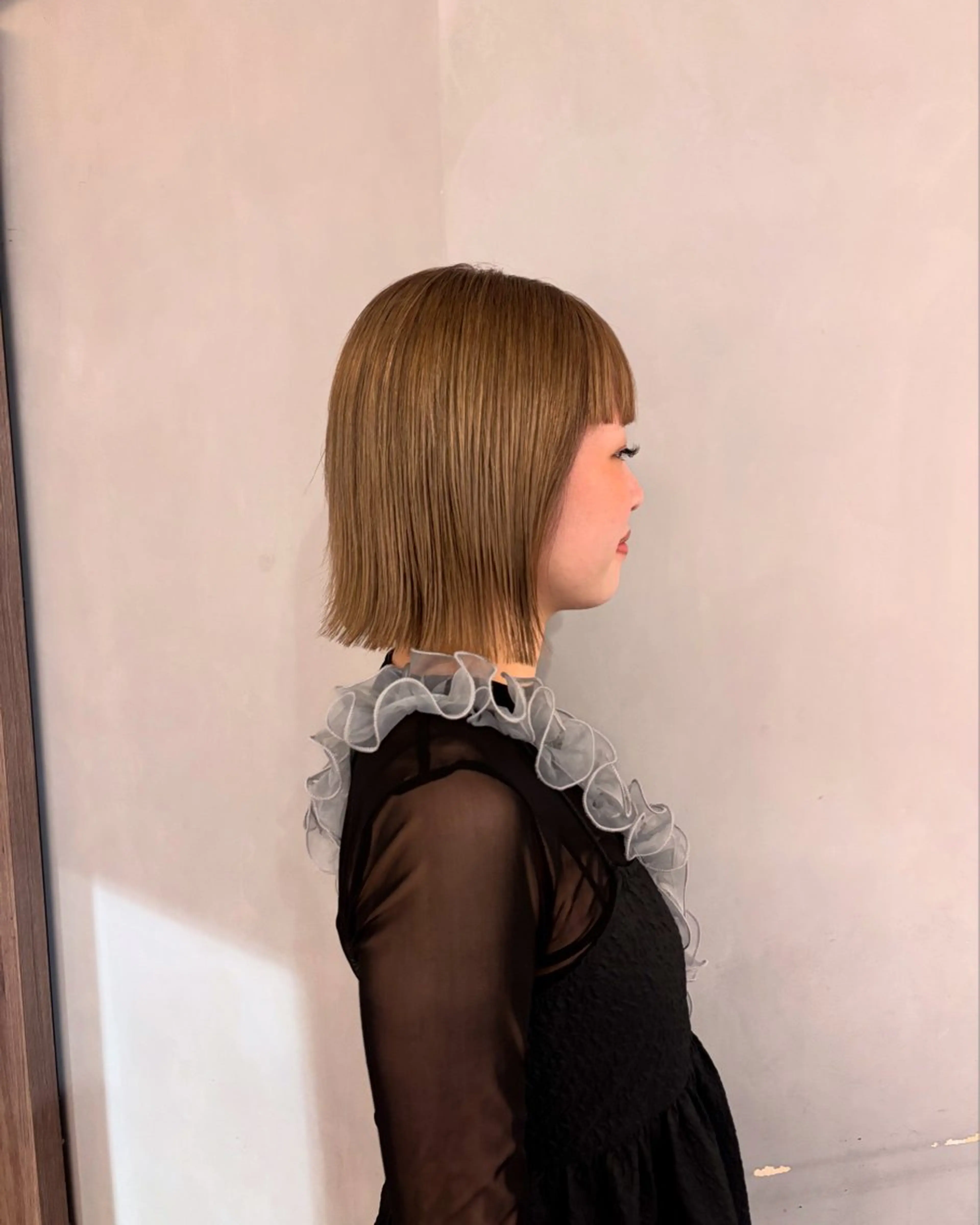 ショート 切りっぱなしボブ ボブ 山本 千尋のヘアスタイル
