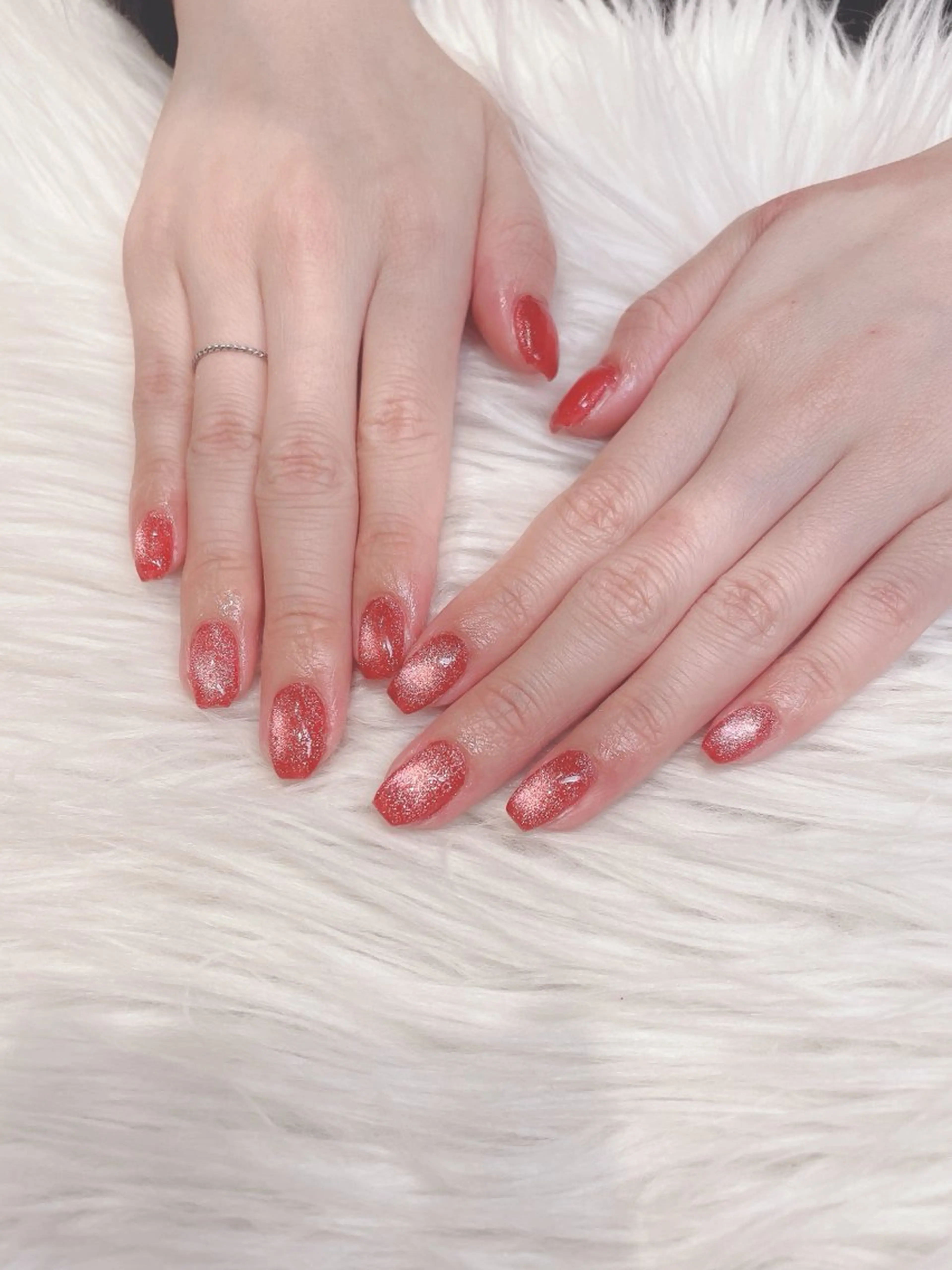 ネイル マグネットネイル マグネットワンカラー ワンカラーネイル ハンドネイル Tiary🎀🫧 Ayukaのネイルデザイン