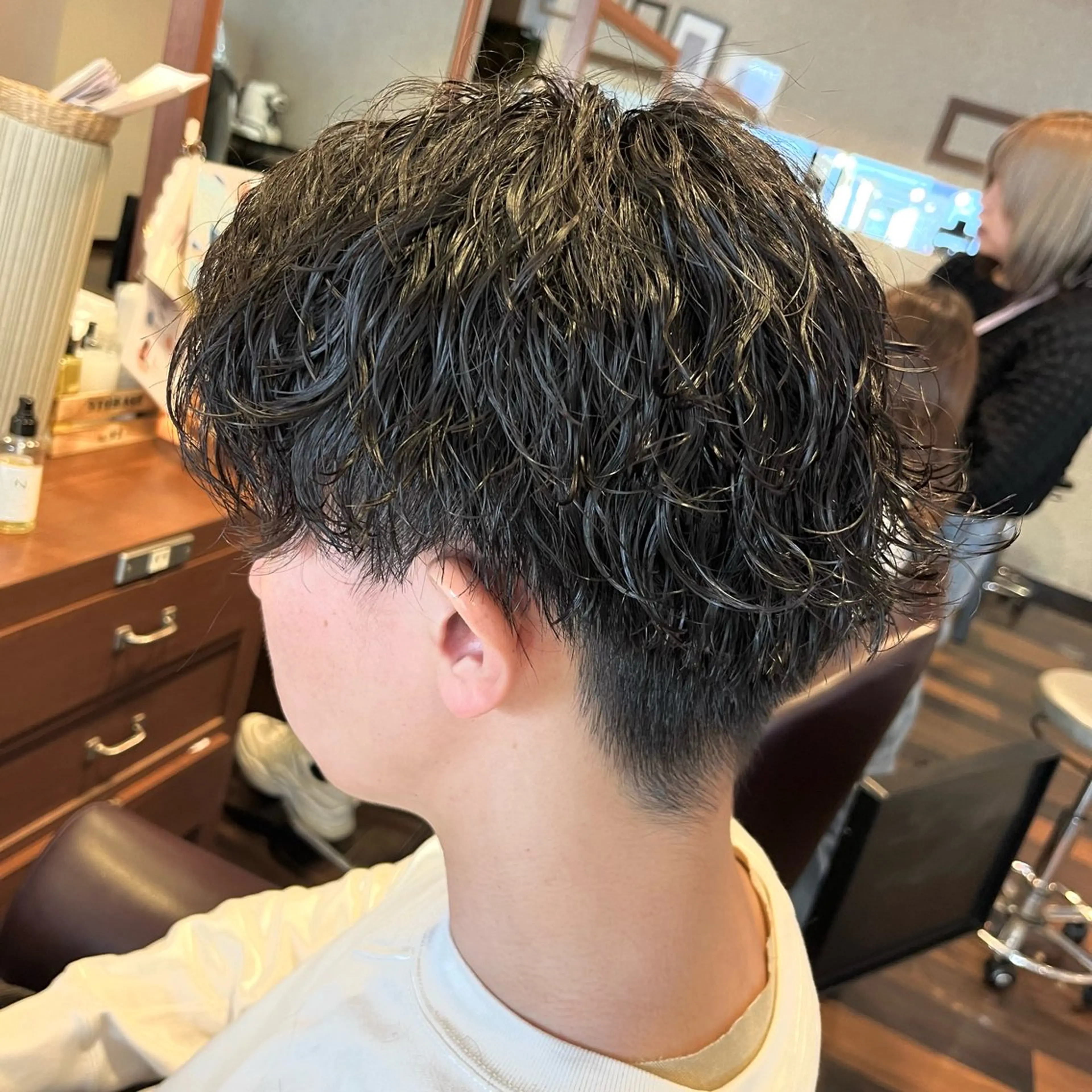 パーマ メンズ ふるはし みなのヘアスタイル