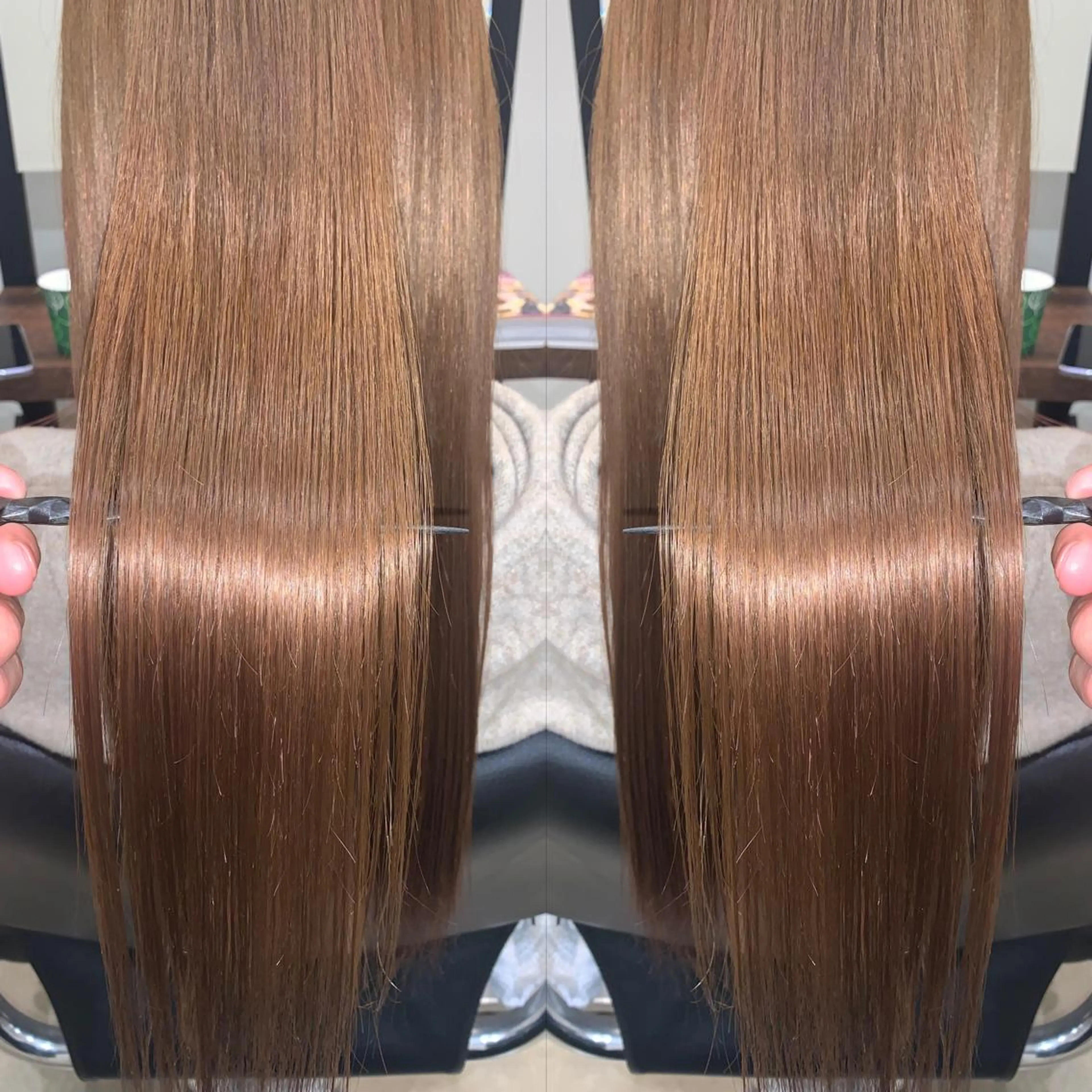 ロング パーマ 髪質改善 酸性ストレート ストレートパーマ カット ヘアカラー トリートメント 伊藤 裕貴のヘアスタイル