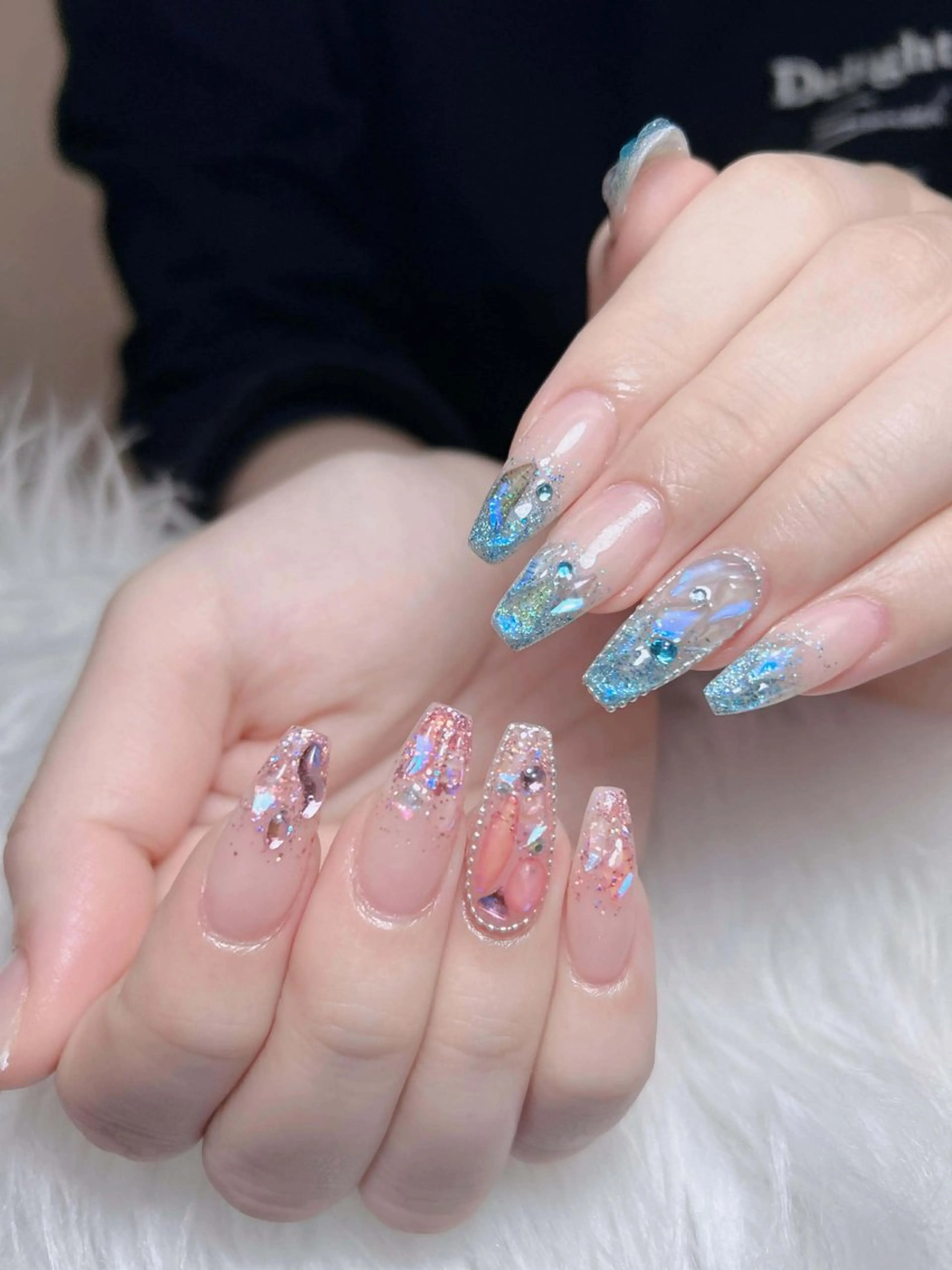 ネイル オーロラネイル チークネイル フットネイル フレンチネイル ハロウィン ハンドネイル Lumi Nail 新大久保3‘のネイルデザイン