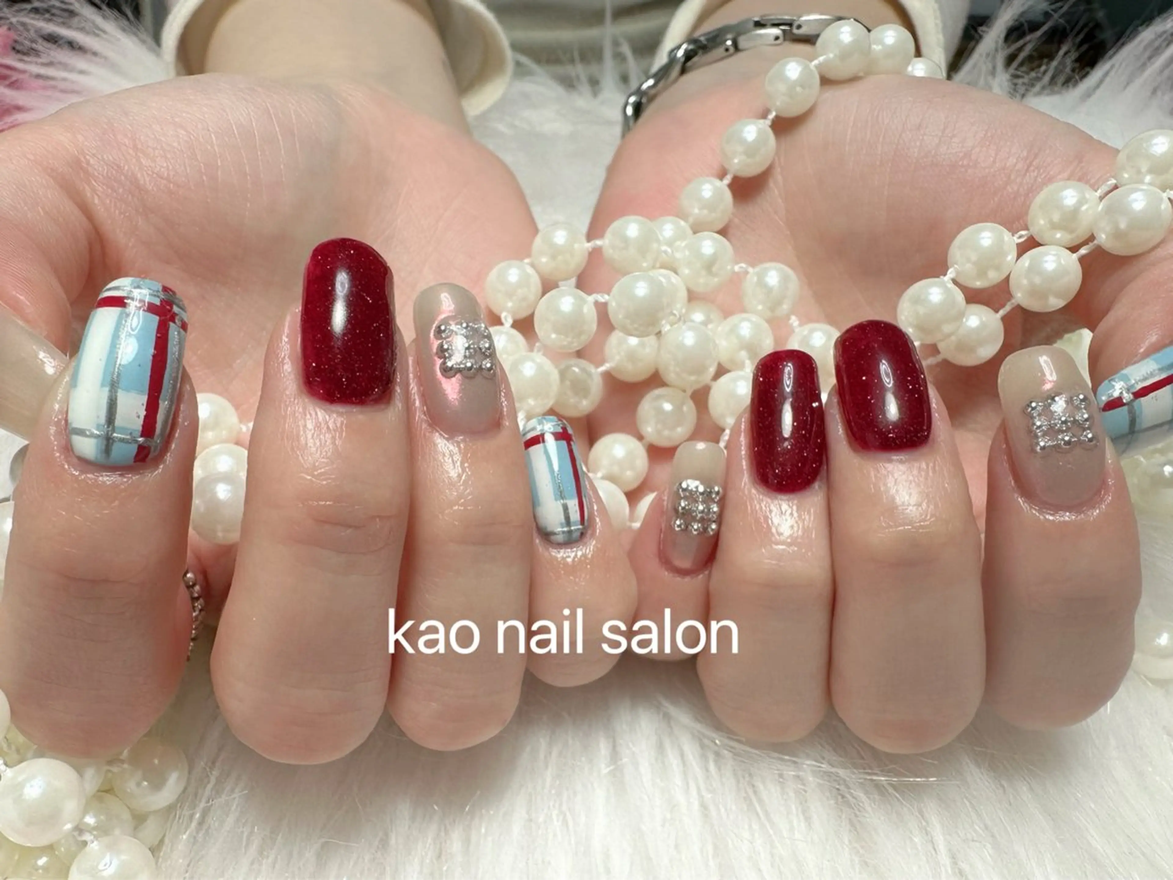 ネイル ハンドネイル kao nail マグネット/長さだしのネイルデザイン