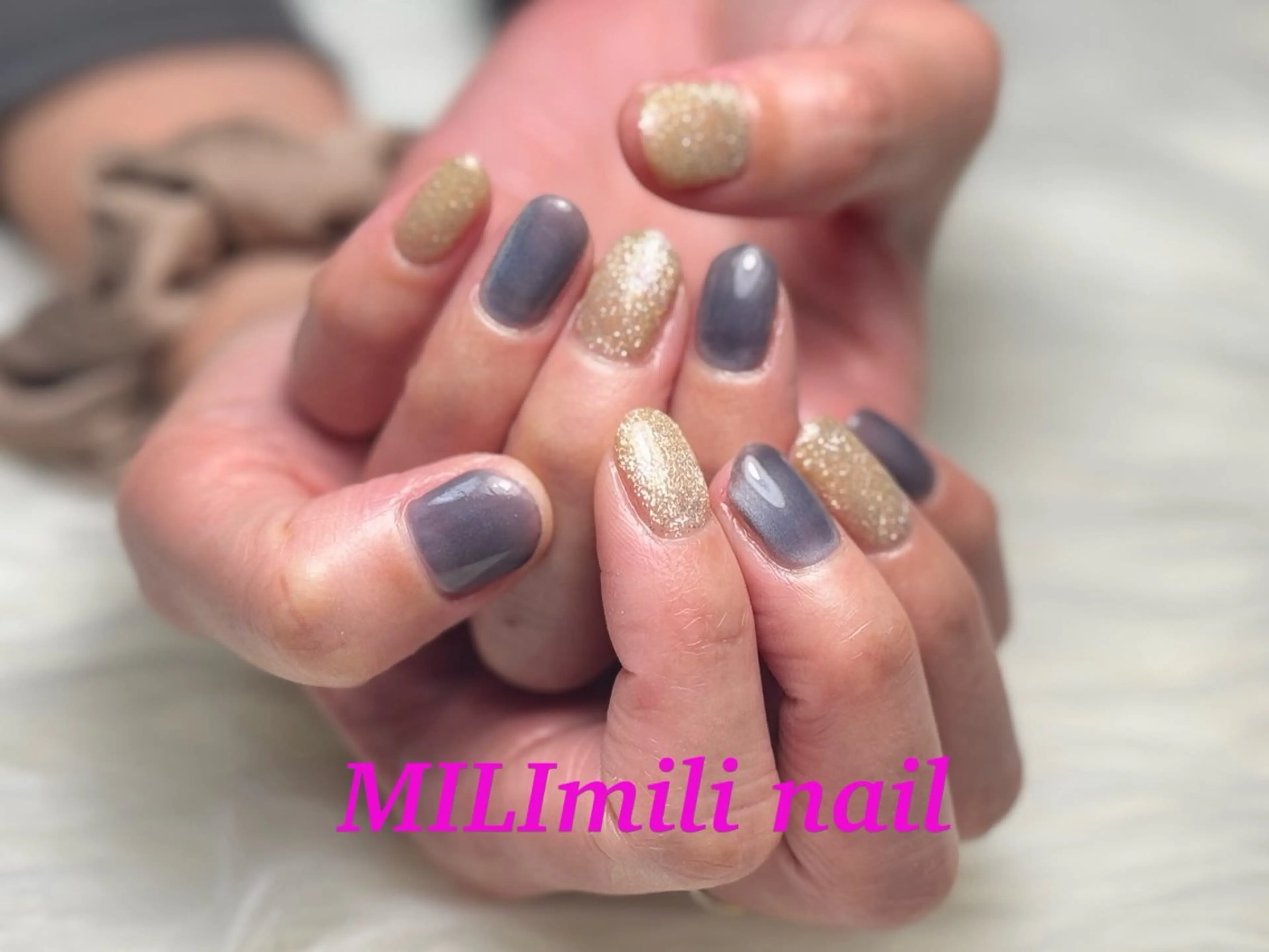 ネイル フラッシュネイル フットネイル フレンチネイル ジェルネイル グラデーション MILImili nailのネイルデザイン