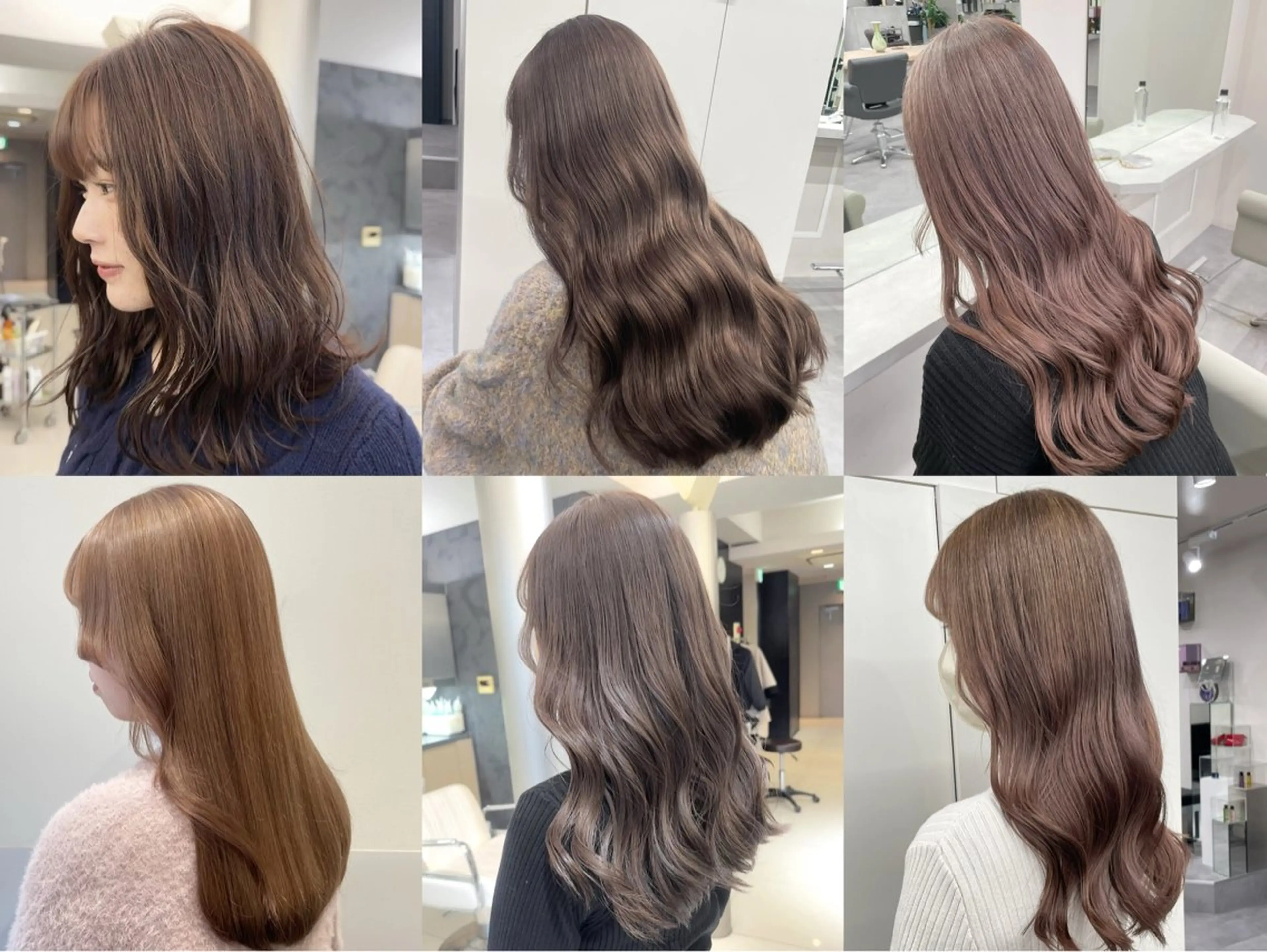 ロング カラー ブラウンカラー 透明感カラー ロング ヘアカラー トリートメント 【美髪ストレート】✨ 小川さくらのヘアスタイル