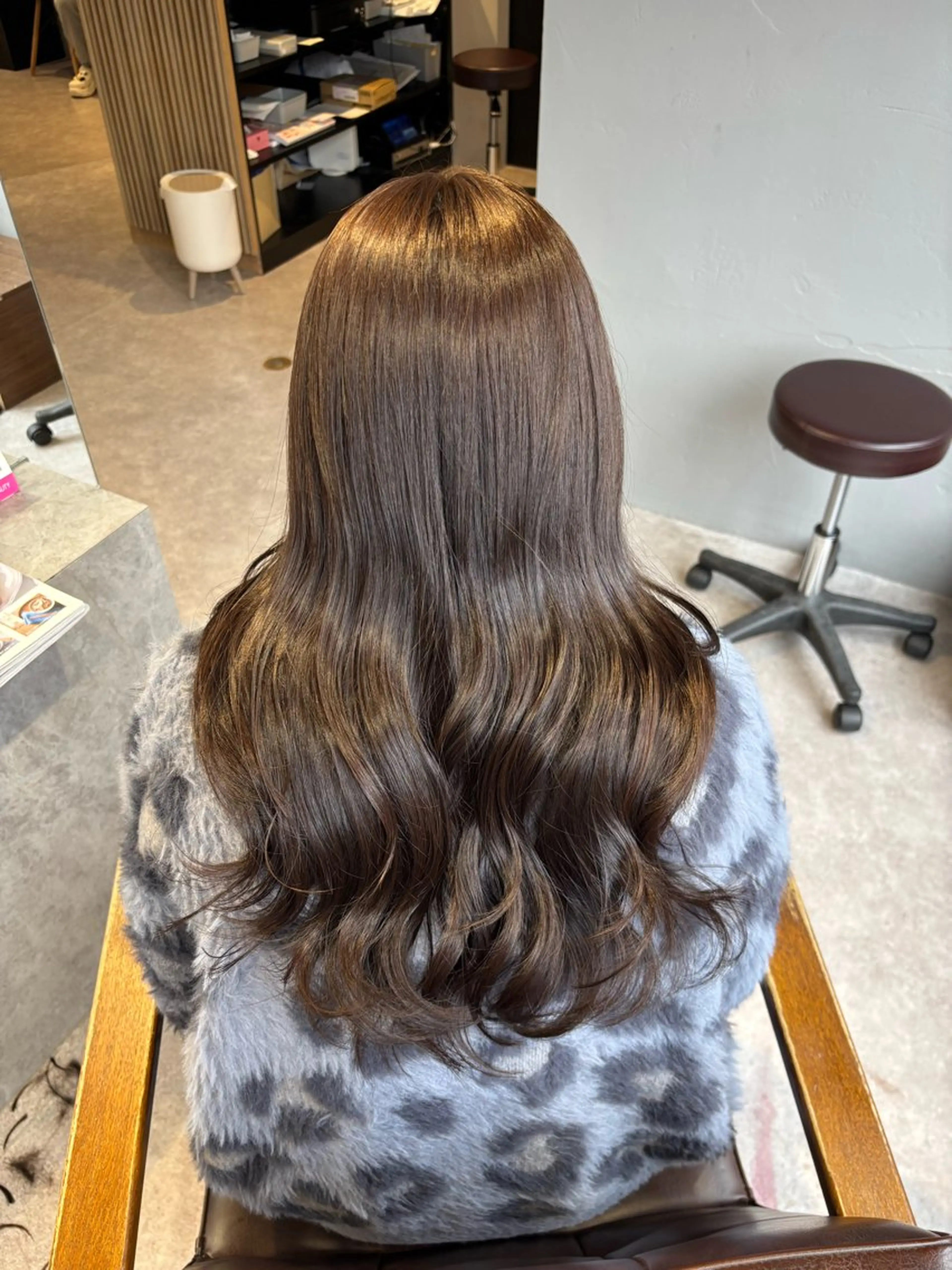 セミロング カット ヘアカラー トリートメント Yuuka /寒色カラーのヘアスタイル