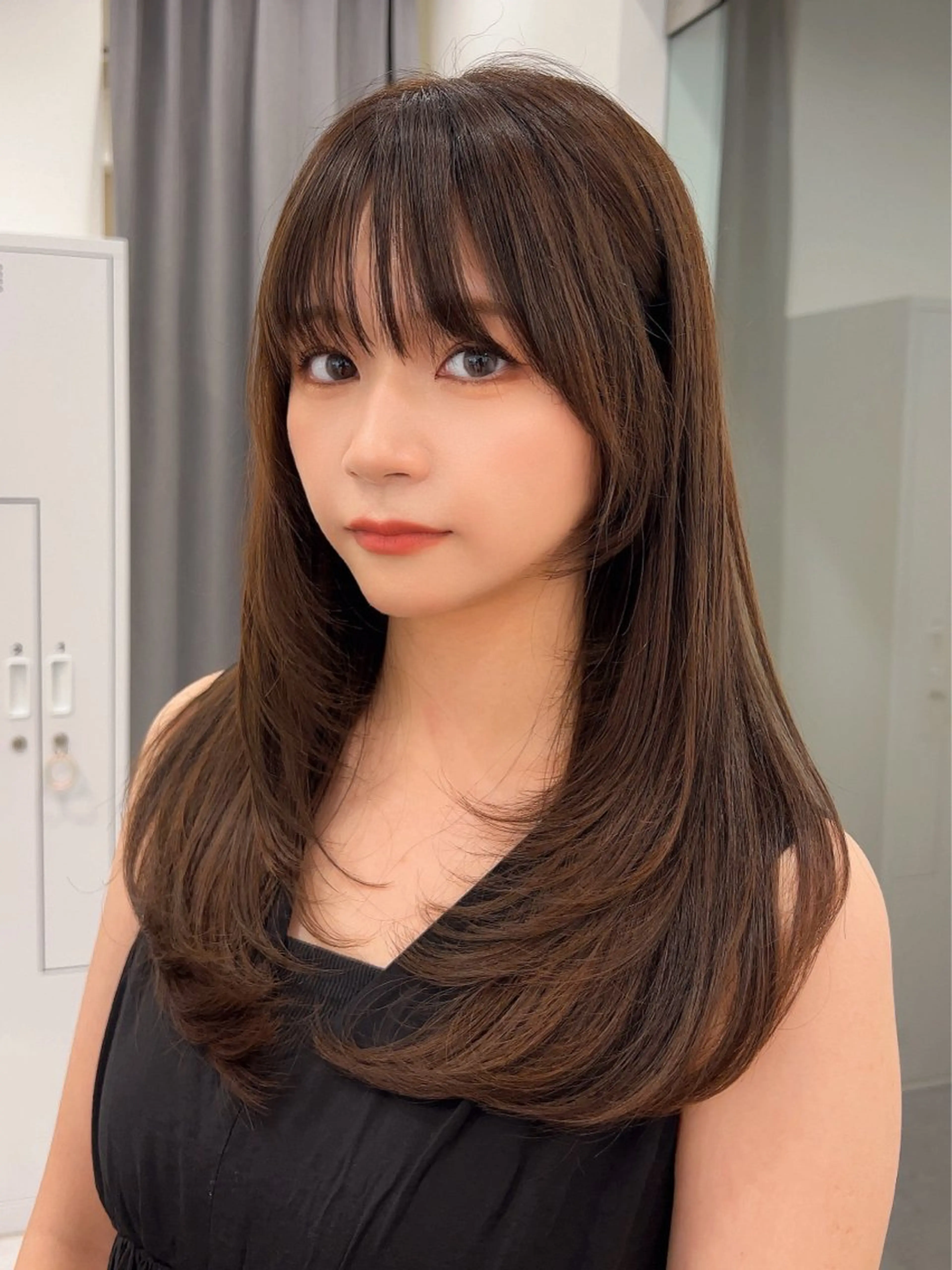 セミロング カット ヘアカラー トリートメント ✨上品可愛い 時短艶髪/後藤✨のヘアスタイル