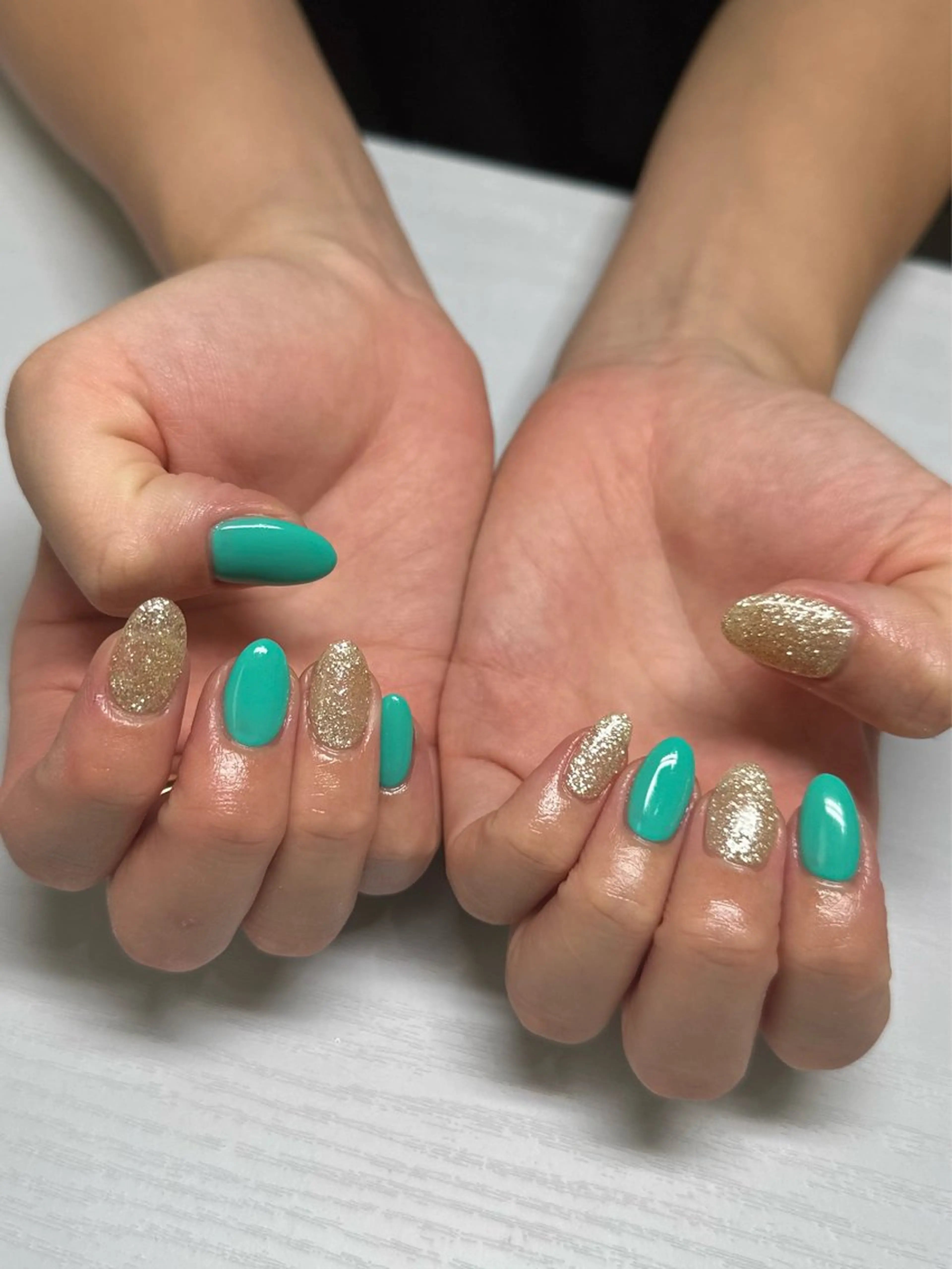 ネイル ラメ(グリッター) ワンカラーネイル ｎｙａｓｕ ｎａｉｌのネイルデザイン