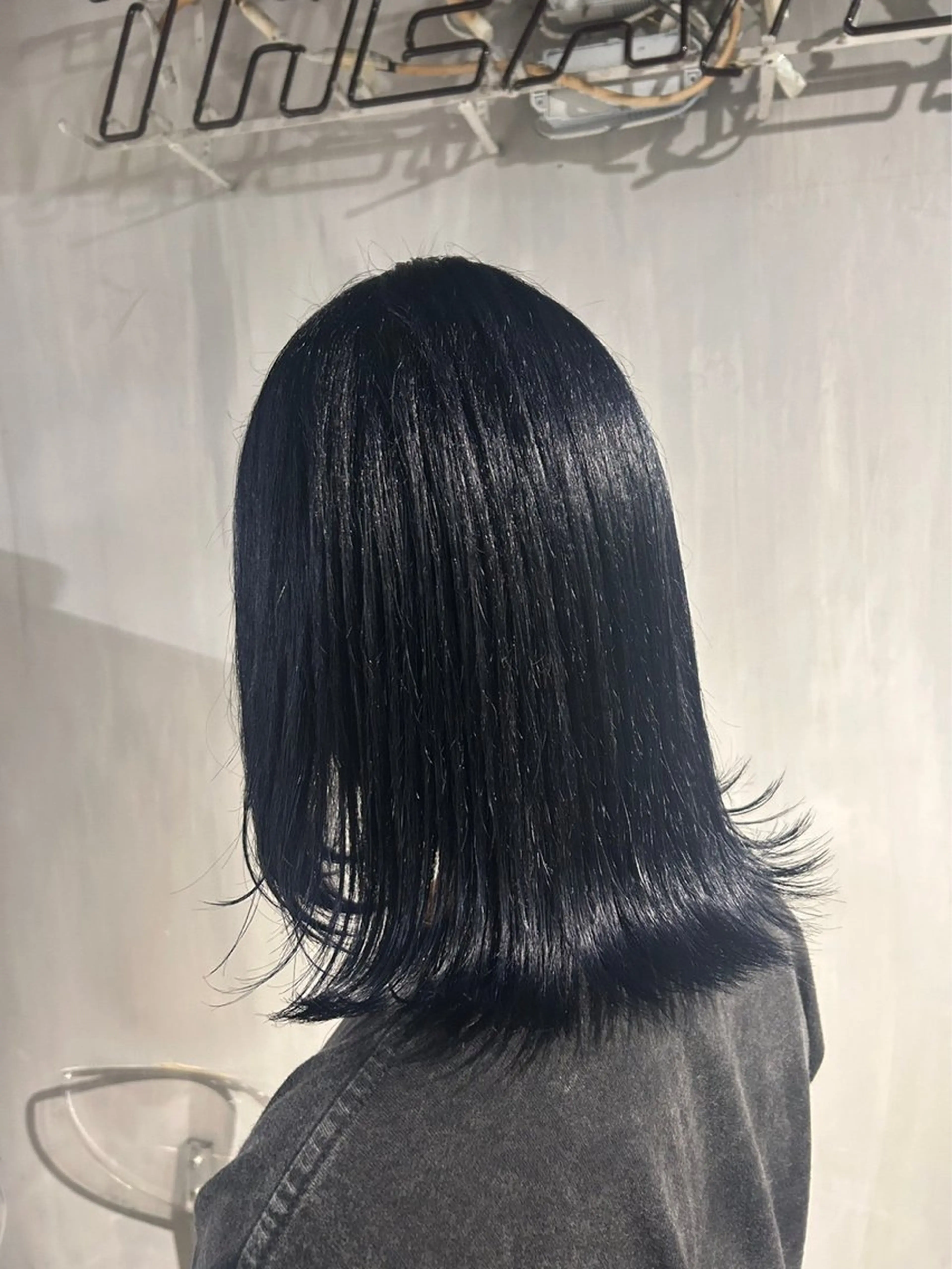 ミディアム カラー ブルーカラー ネイビーカラー ヘアカラー 💖トレンド夏 カラー💖FUTAのヘアスタイル