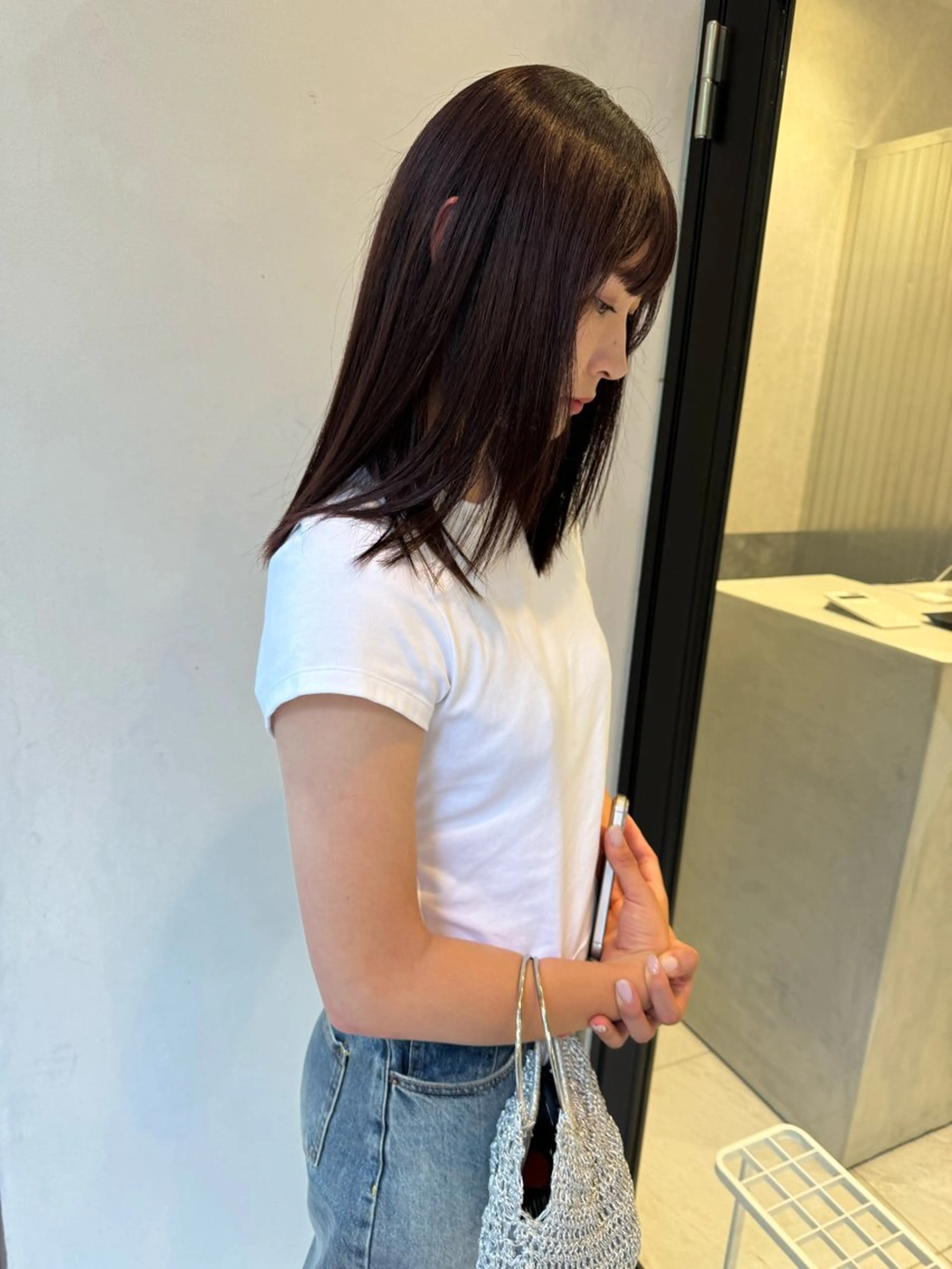 ミディアム カラー 髪質改善 トリートメント SALOWIN新潟万代店所属・SaKiho 🎀のヘアスタイル