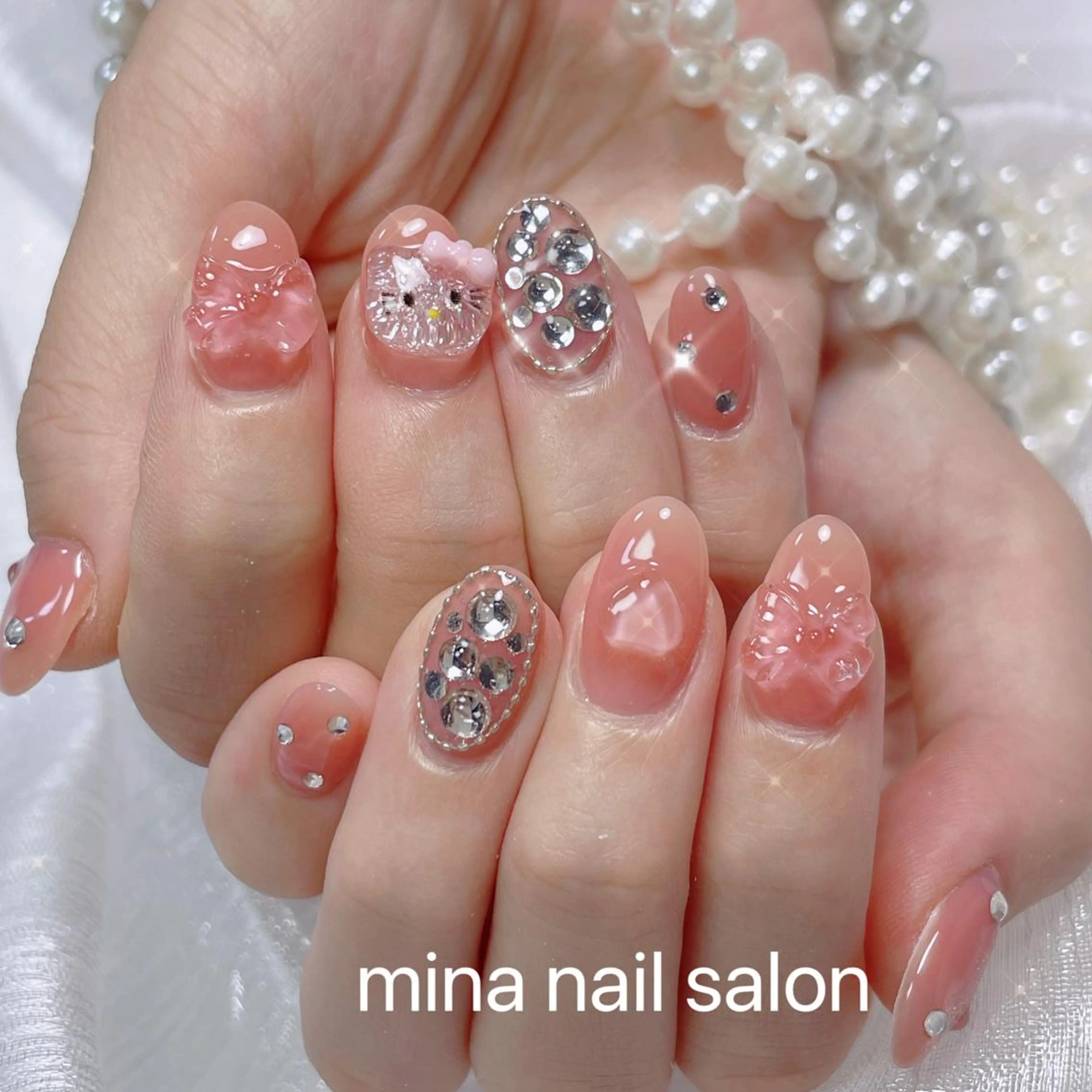 ネイル Mina🧸 韓国風ネイル🎀のネイルデザイン