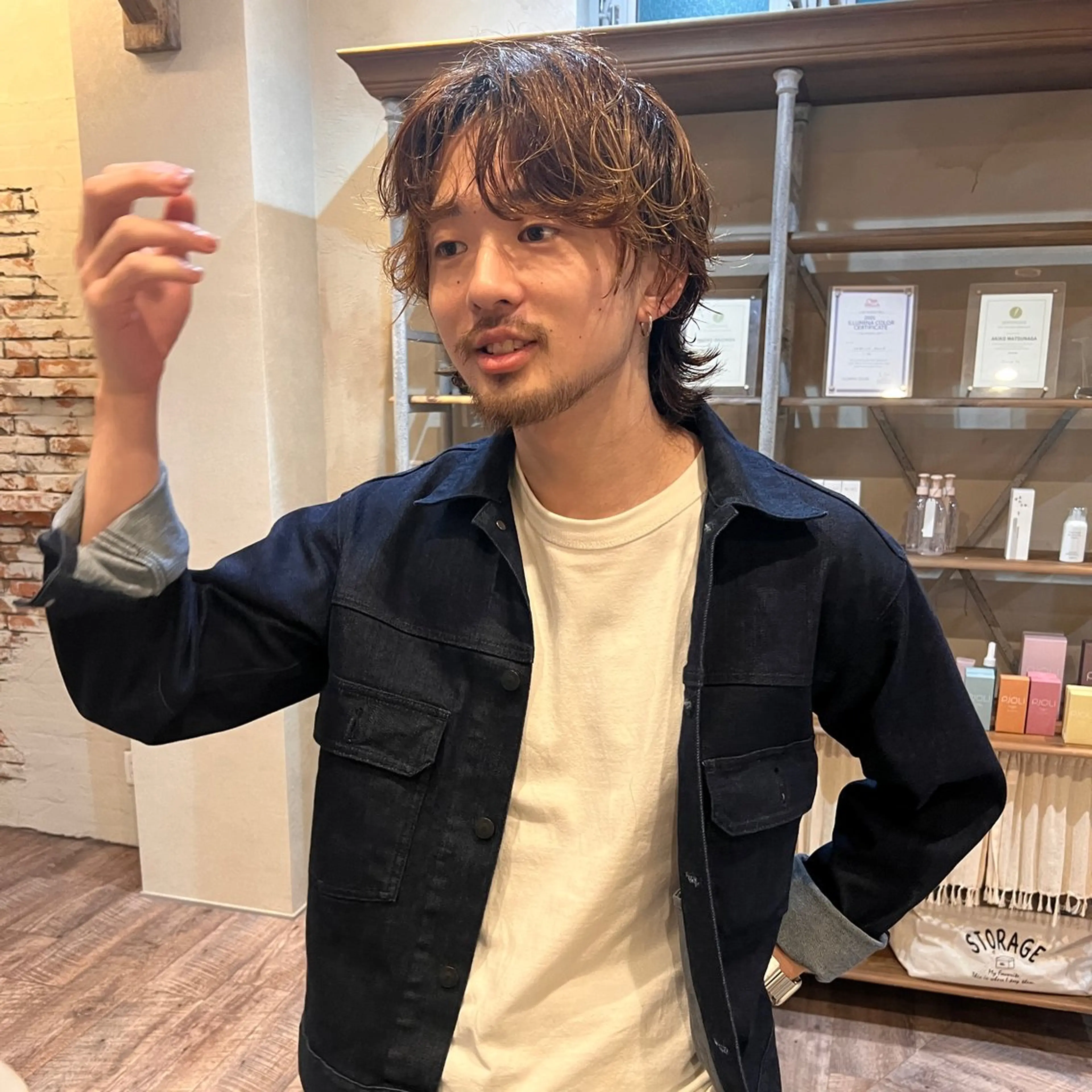パーマ メンズ パーマ powderhair_luminity所属・矢澤涼夏 モデル募集中のヘアスタイル