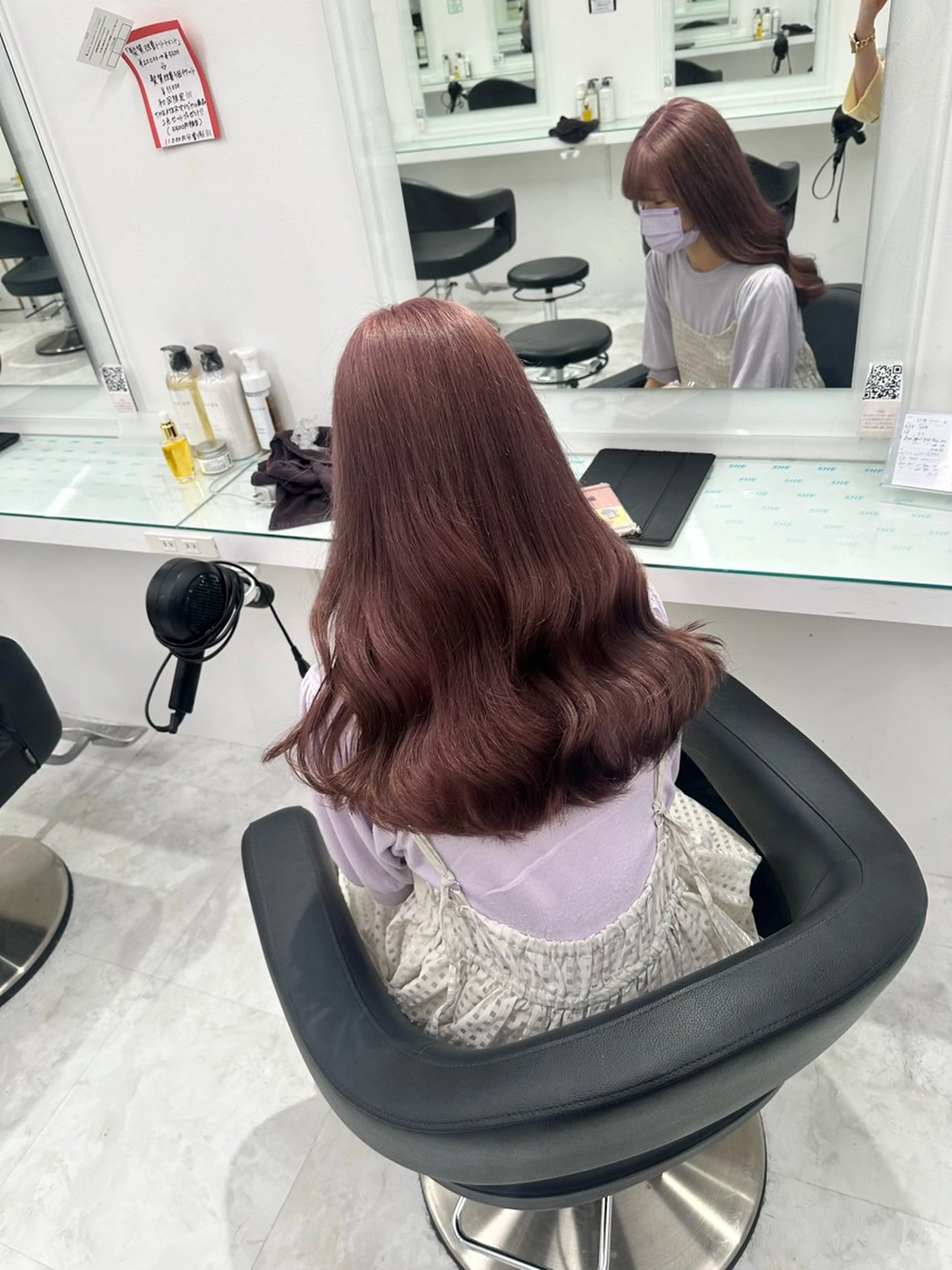 カラー マンツーマン/原宿/ 透明感カラー⭐️のヘアスタイル
