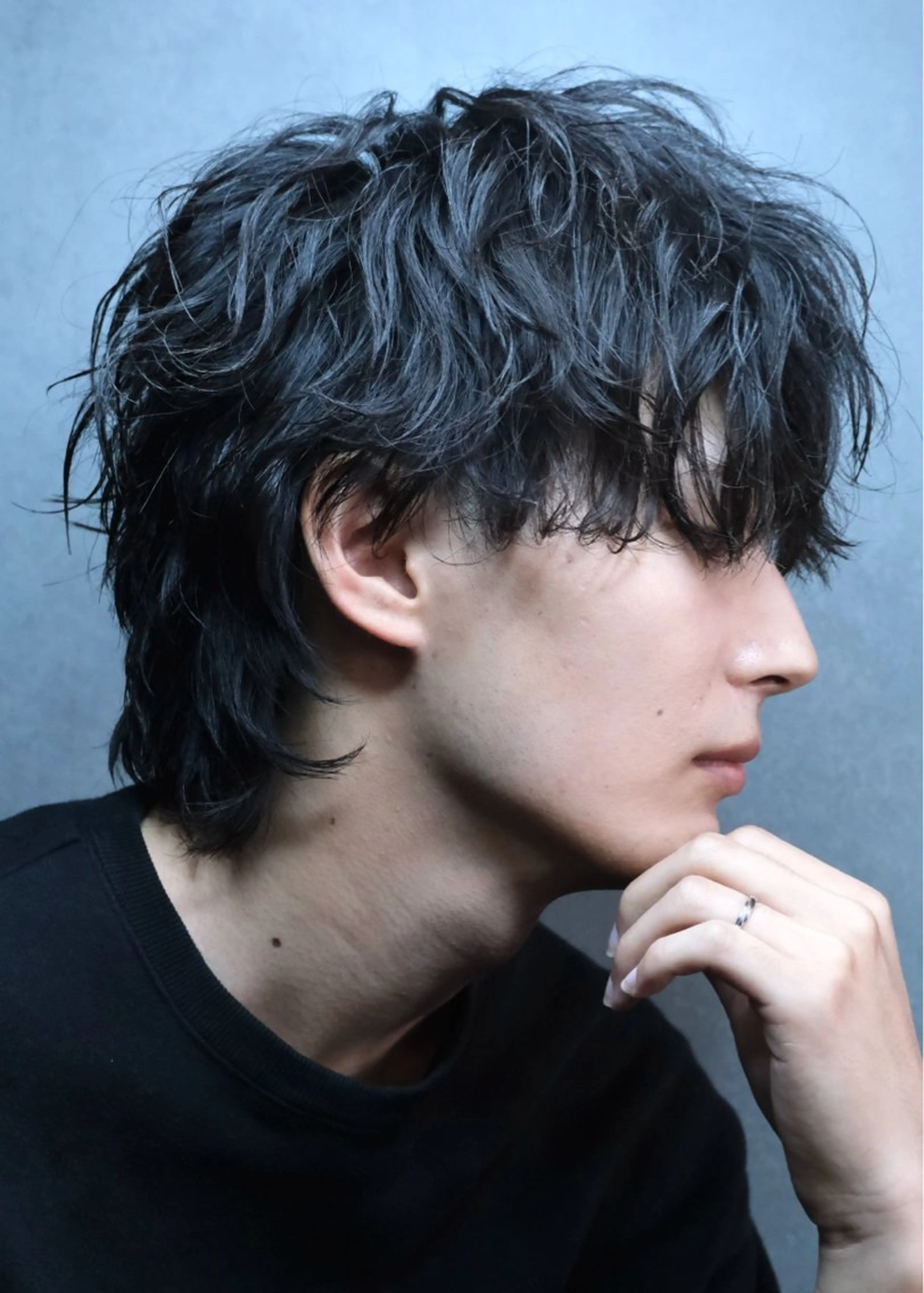 ミディアム メンズ カット パーマ NEXT for hair所属・【ボブモデル募集】 宮本祥汰🐺のヘアスタイル