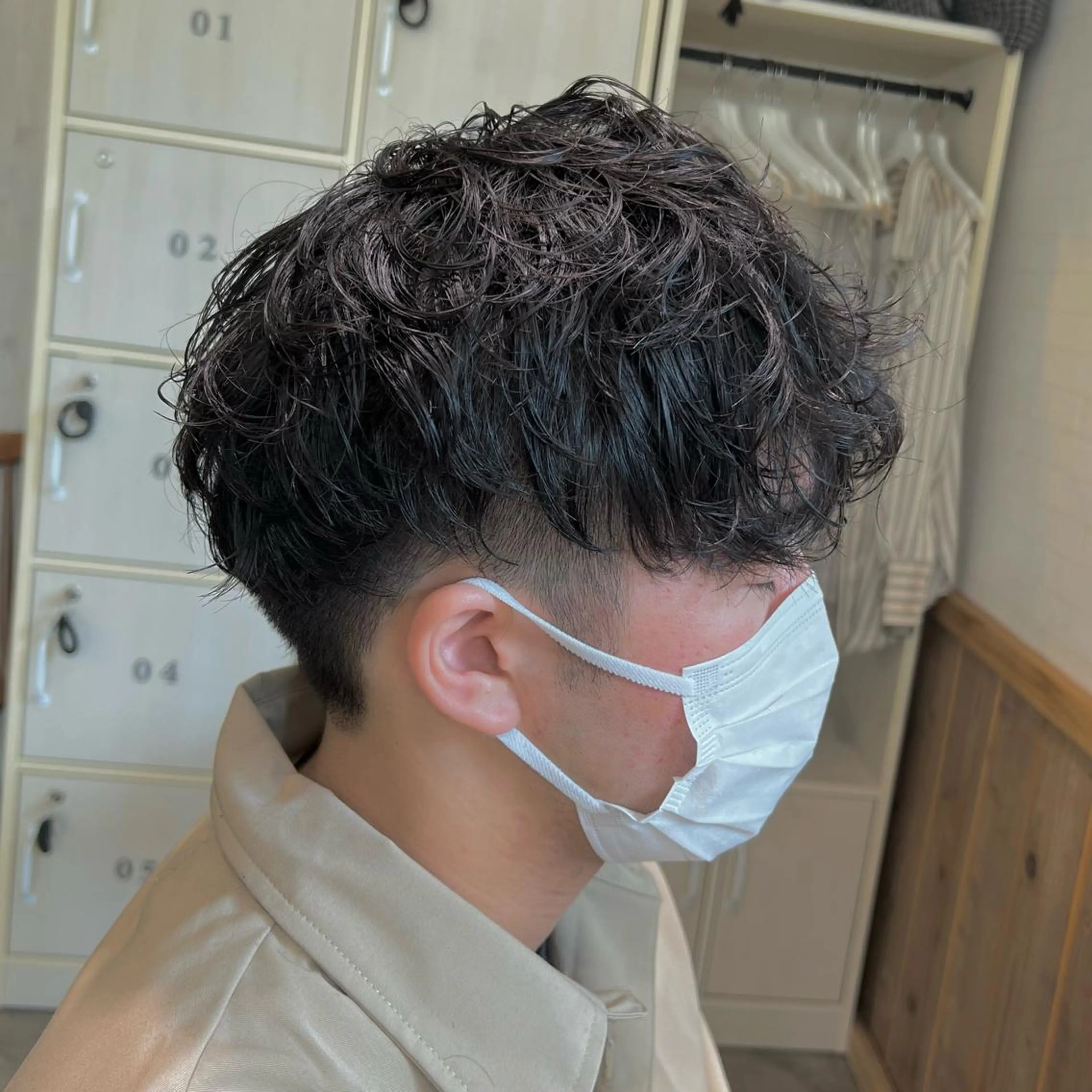 ショート パーマ メンズ メンズパーマ スパイラルパーマ カット パーマ ノグチ ナツコのヘアスタイル