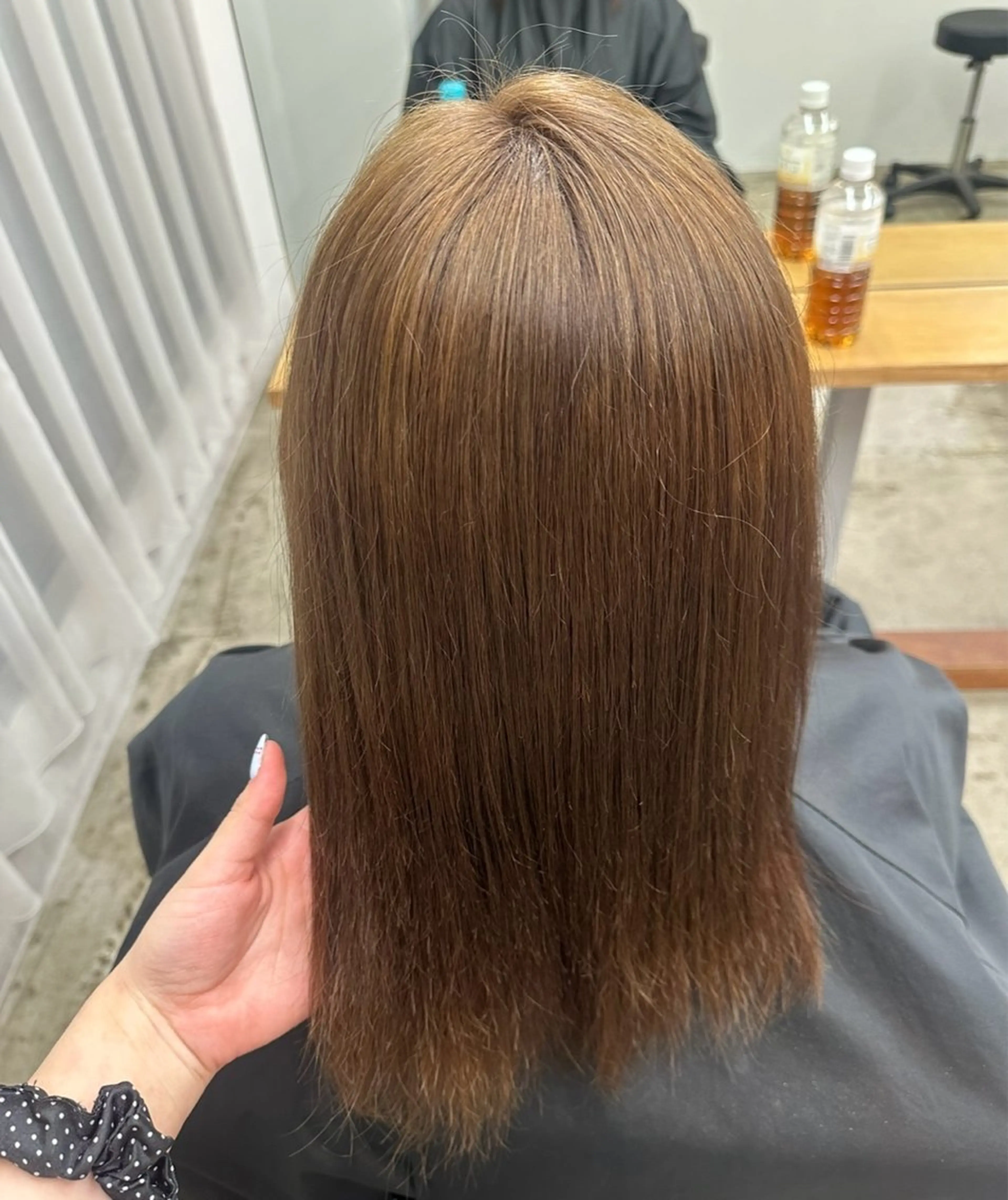 セミロング カラー ベージュカラー ブリーチ 透明感カラー s u z uのヘアスタイル