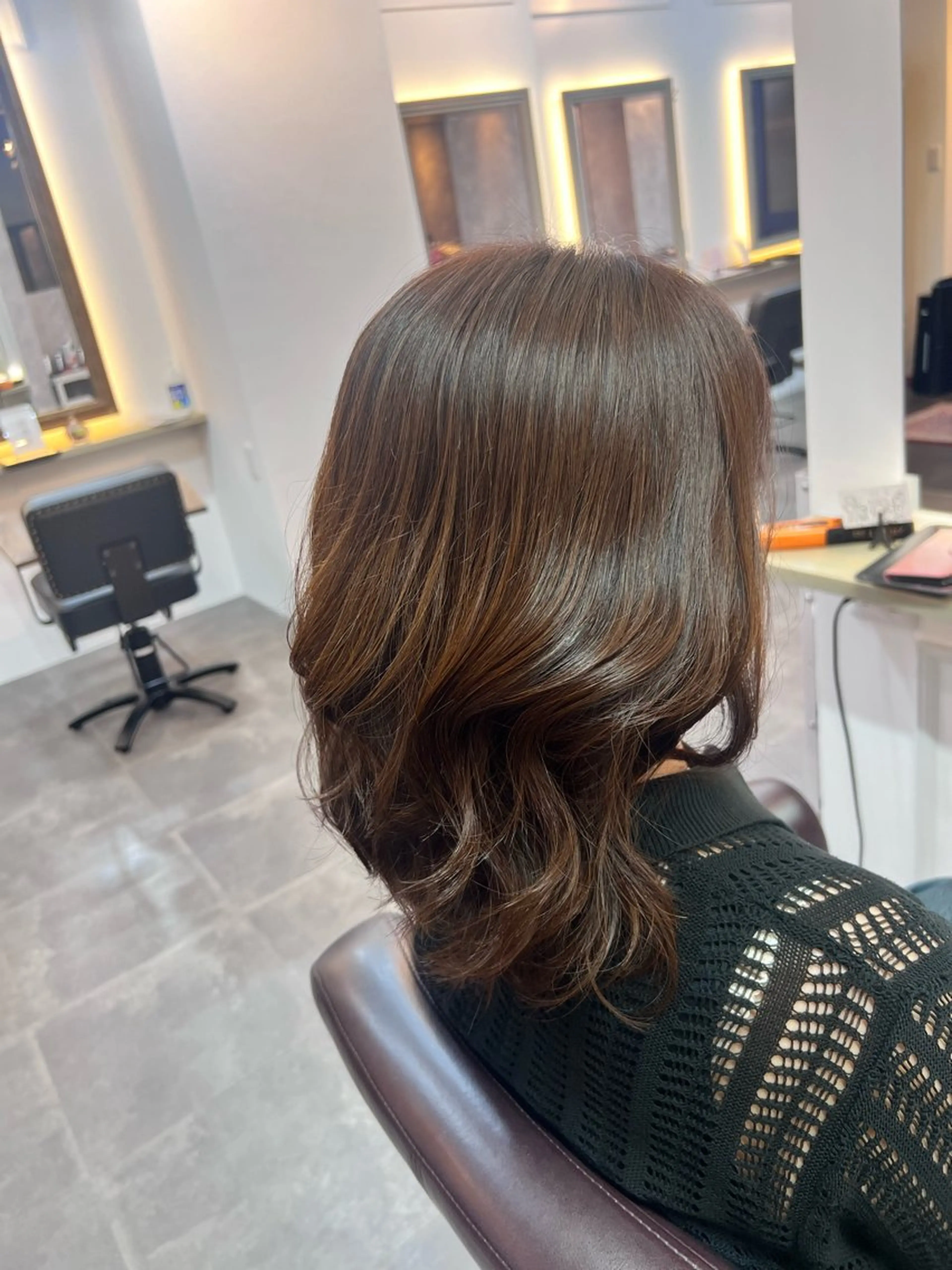 ミディアム ミディアムパーマ Richell所属・Richell🎀 🖤yuuのヘアスタイル