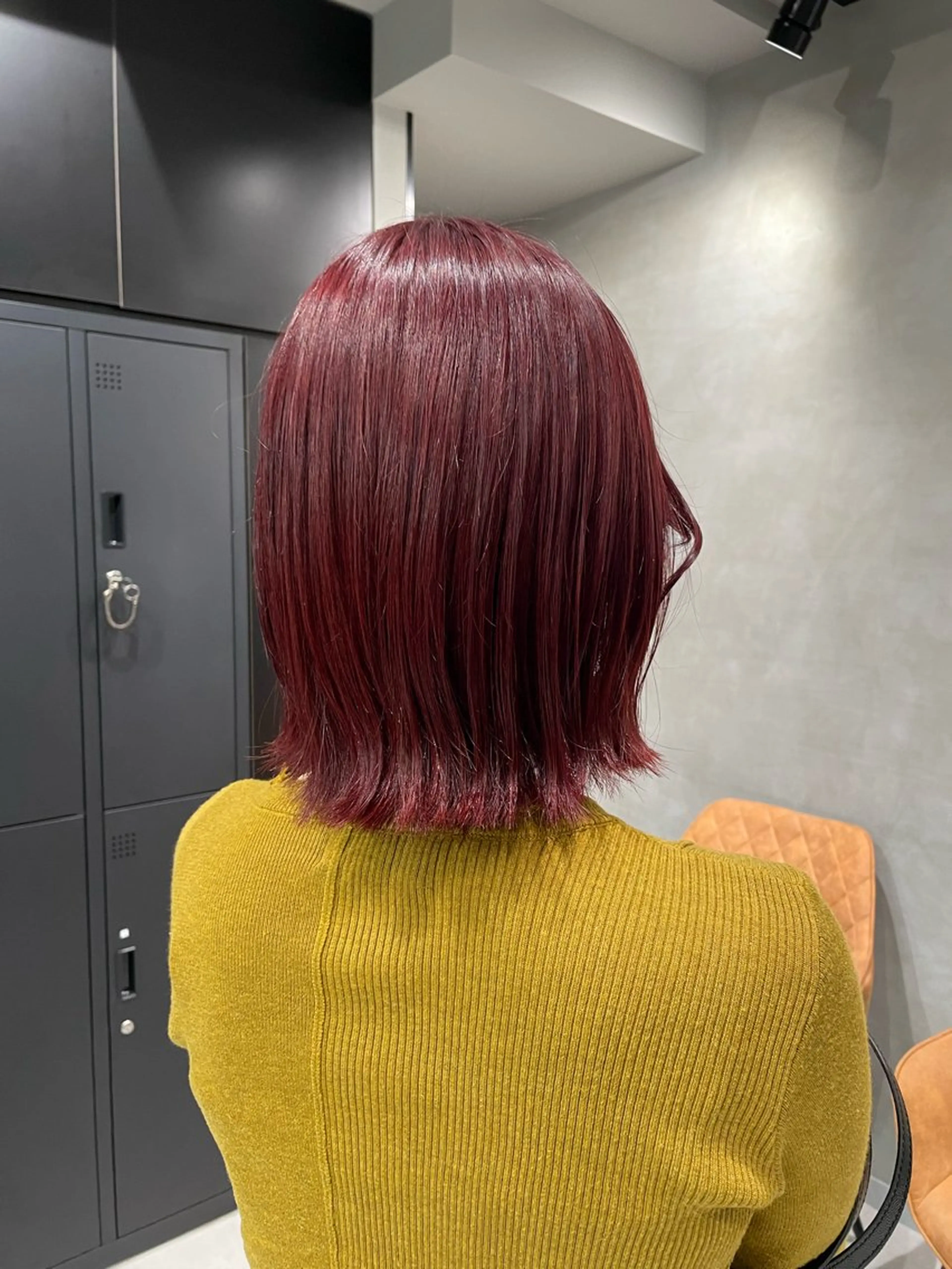 ミディアム カラー カット ヘアカラー トリートメント ヘッドスパ ヘアセット 暖色レイヤー 🥀REIRIのヘアスタイル