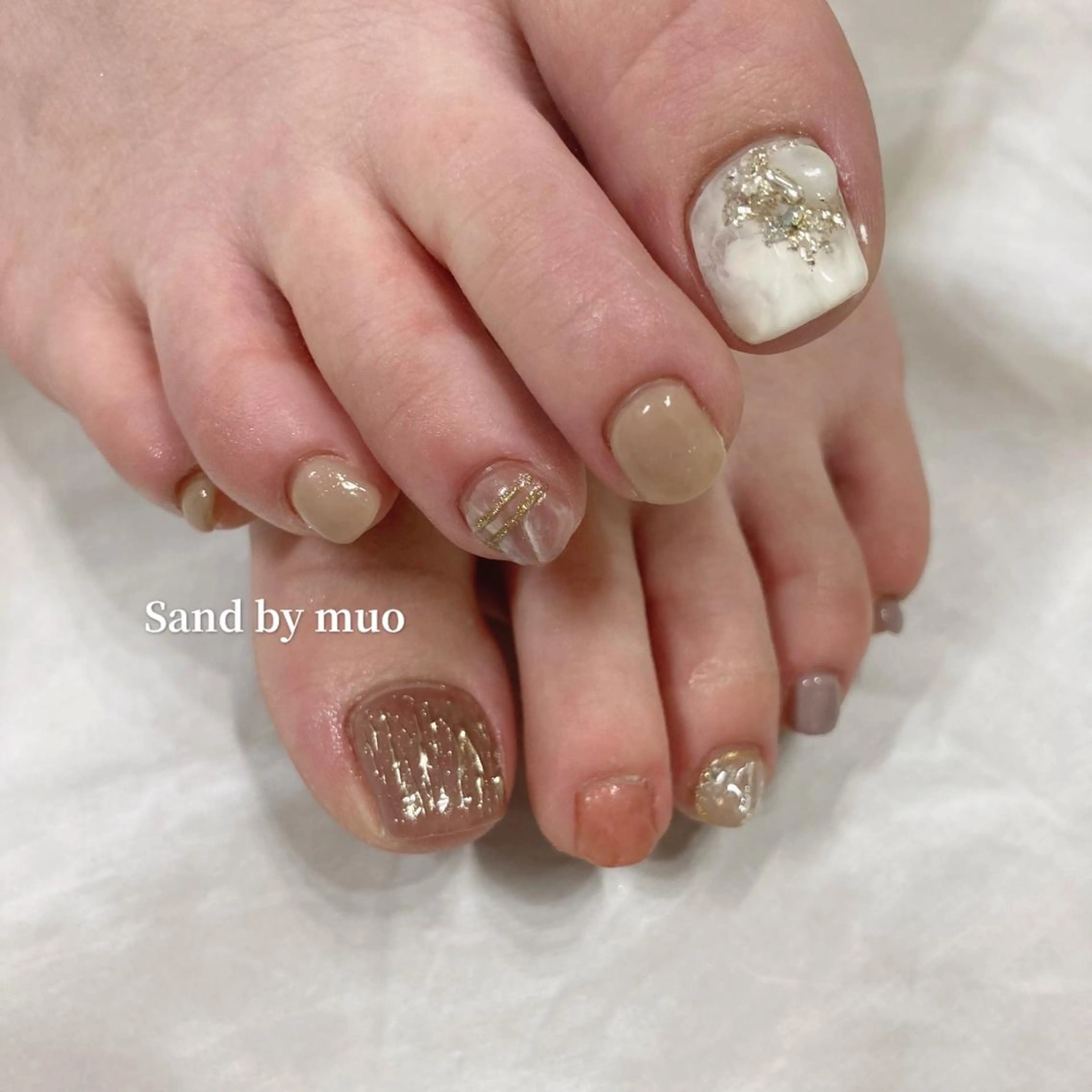 ネイル フットネイル Sand by muoのネイルデザイン