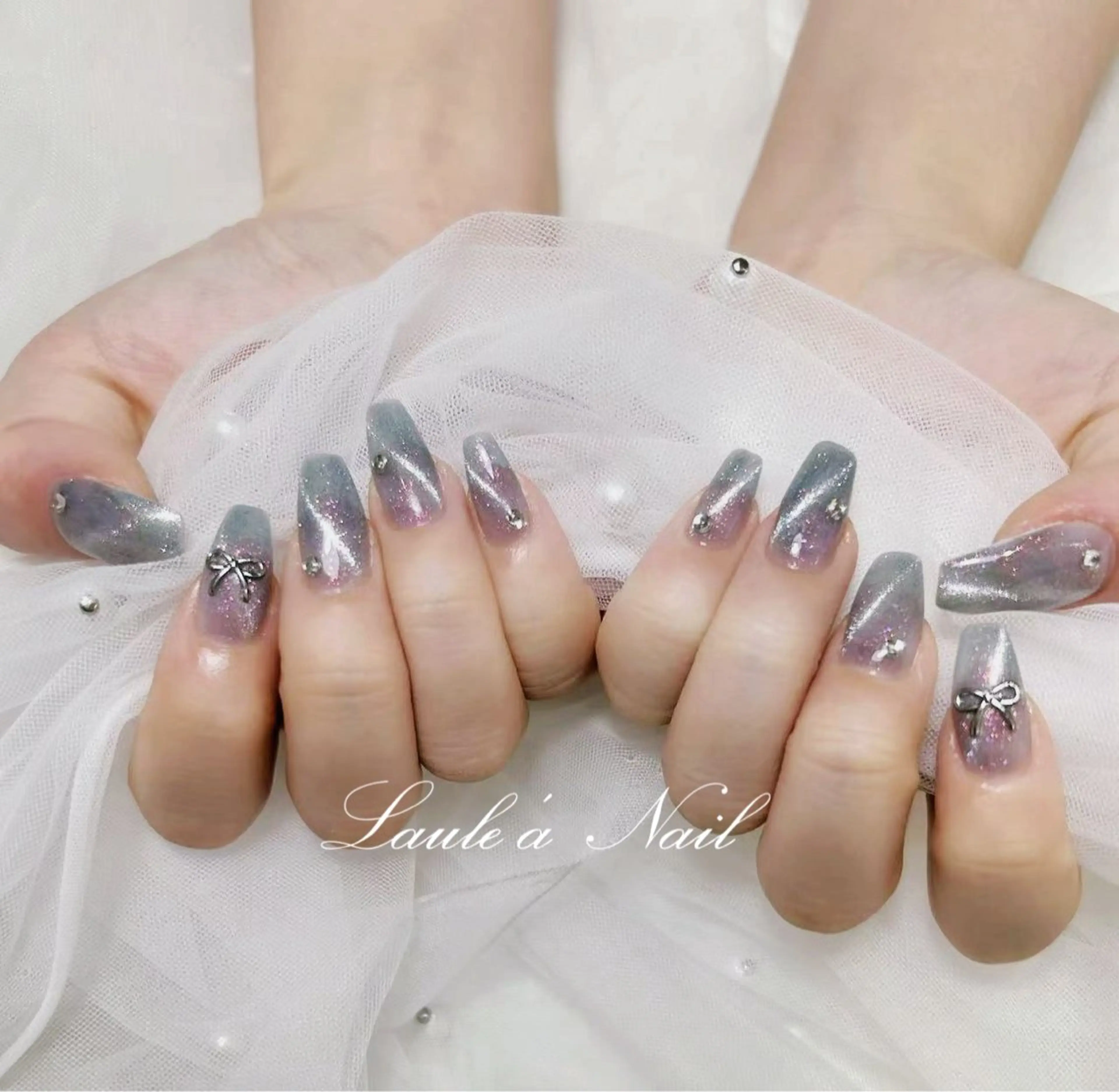 ネイル マグネットネイル ハンドネイル Laule'a Nail 新宿【ラウレアネイル】所属・Yu Yuのネイルデザイン