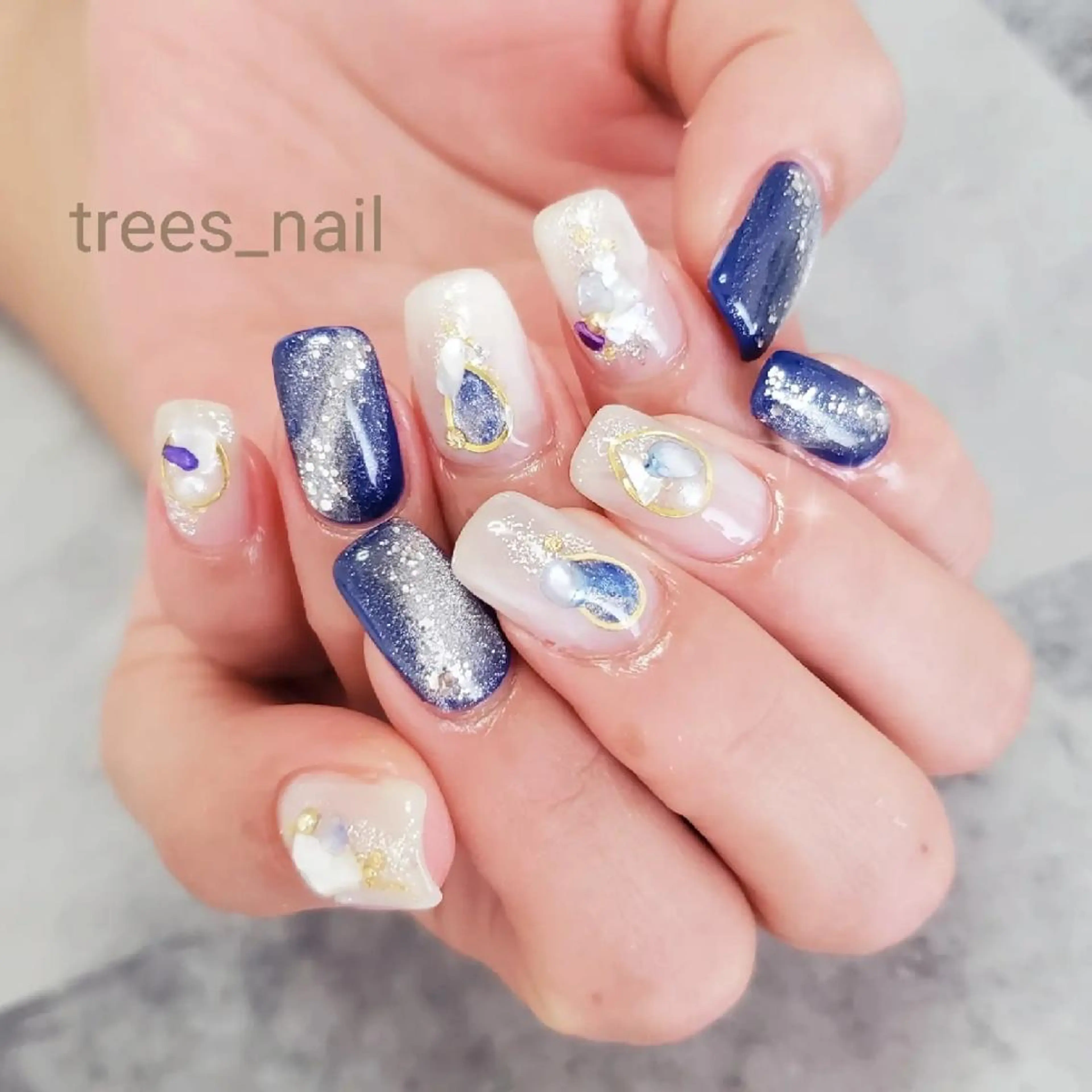 ネイル ハンドネイル フットネイル trees_ nailのネイルデザイン