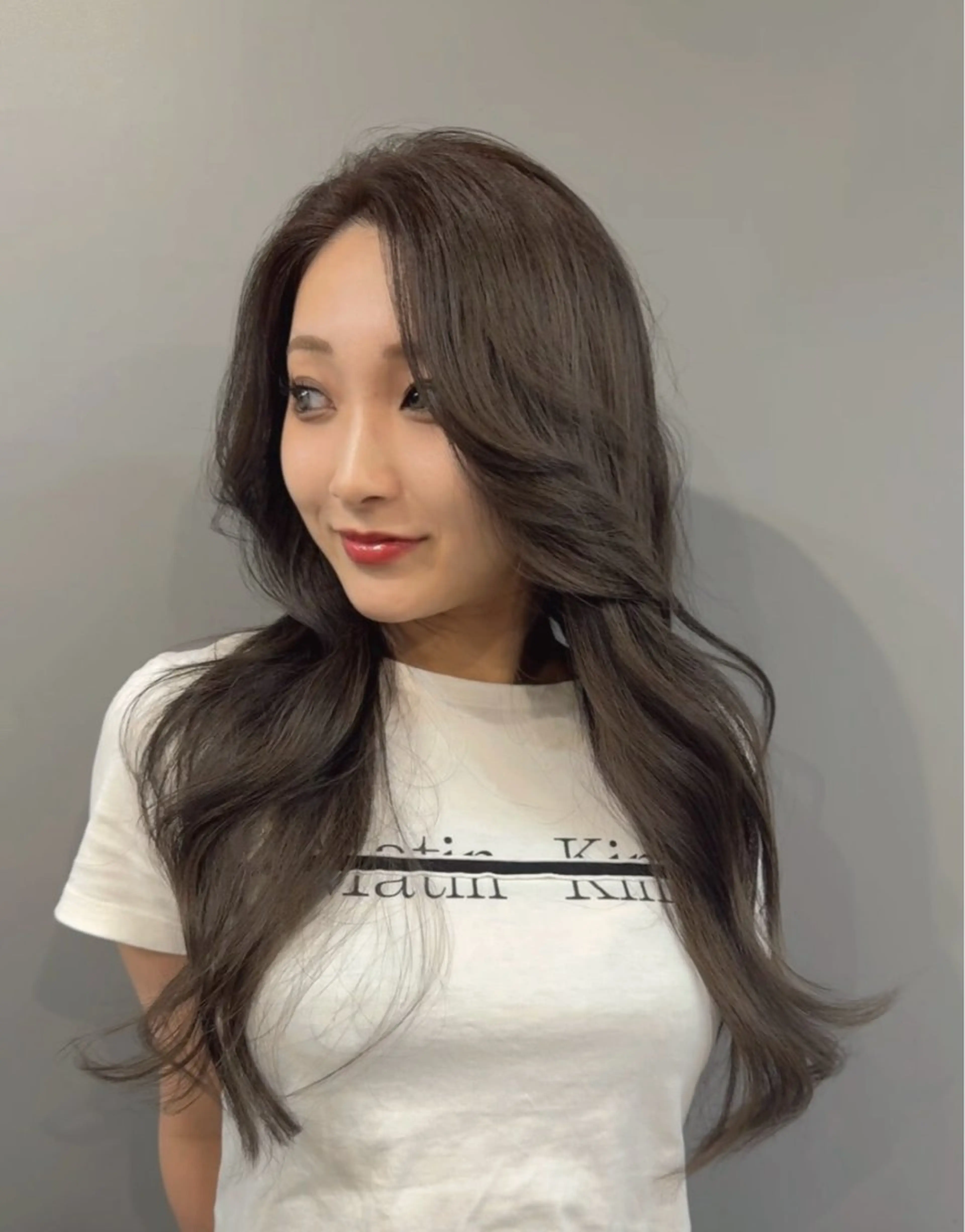 ロング カット ヘアカラー トリートメント 安井 貞好のヘアスタイル