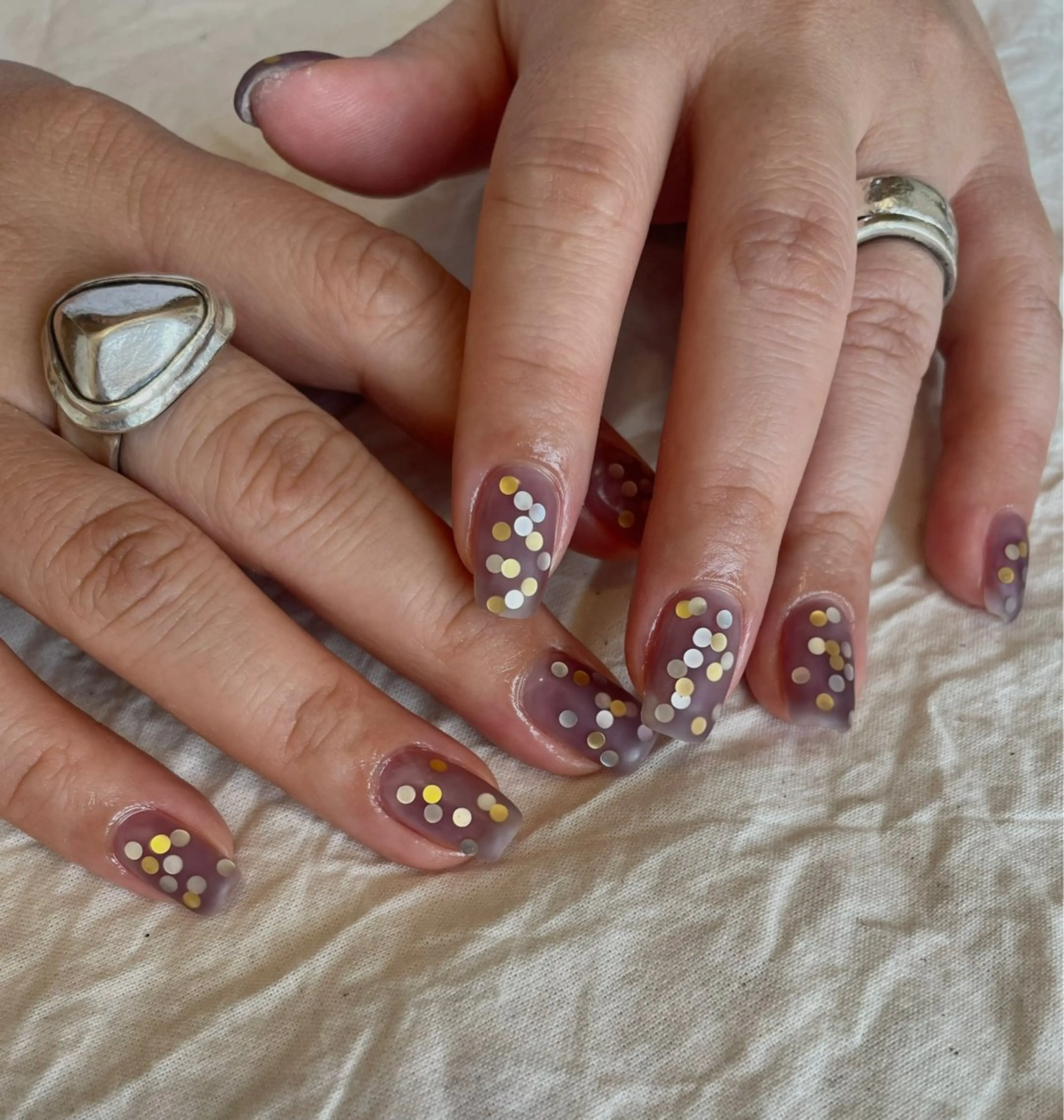 ネイル マットネイル ハンドネイル Nailsalon Olu所属・ネイリスト Nanaのネイルデザイン