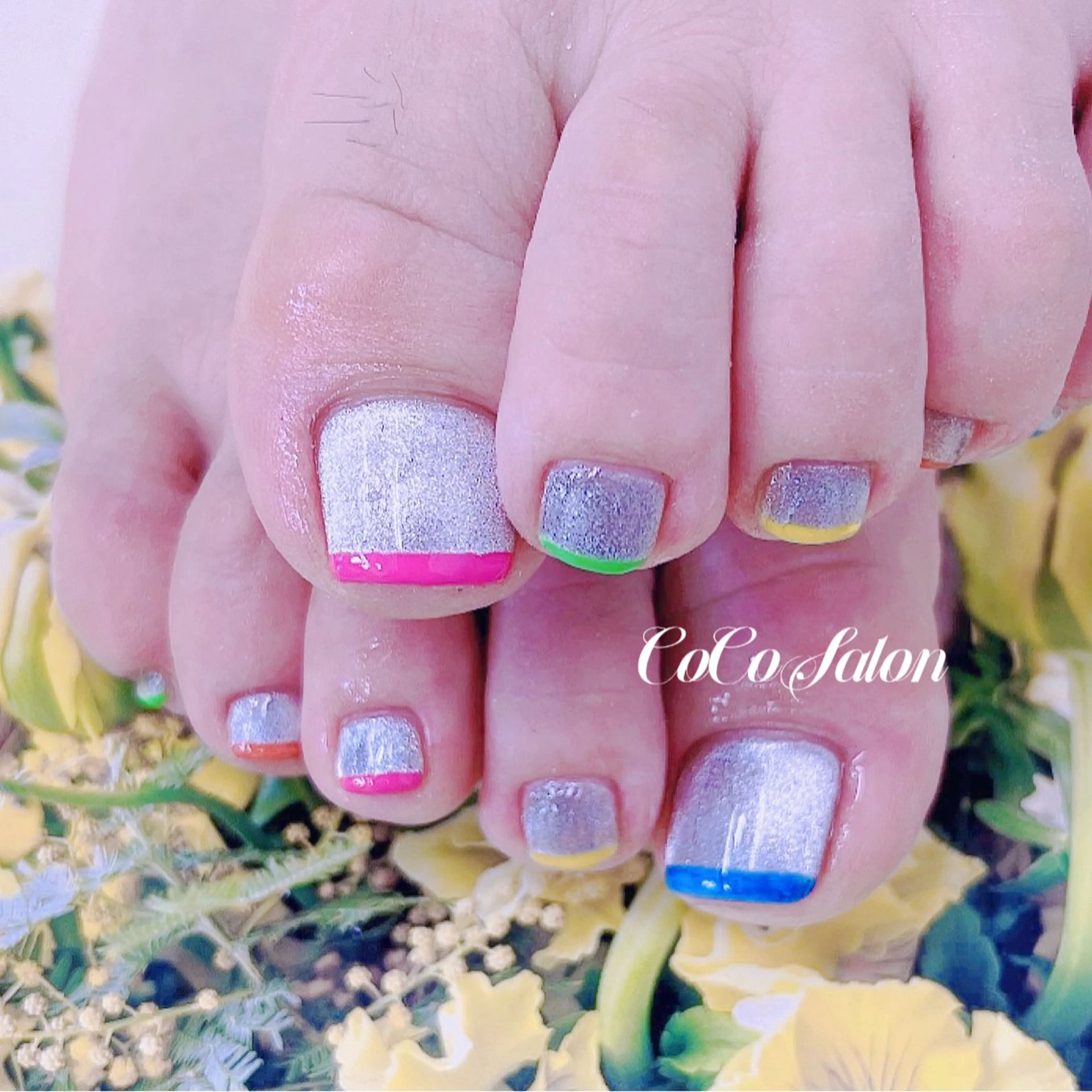ネイル フットネイル 夏ネイル フットネイル CoCoSalon ネイル/まつ毛予約のネイルデザイン