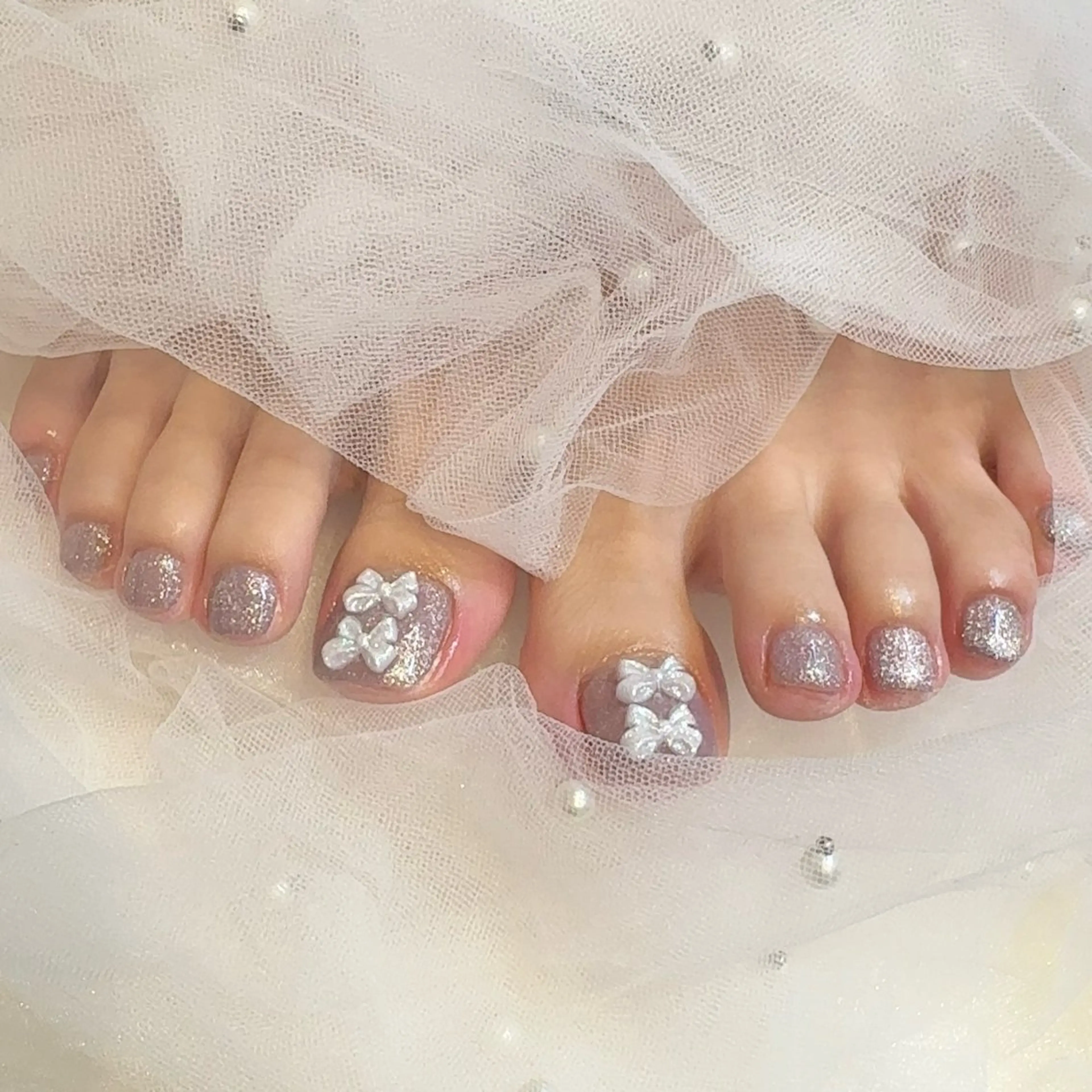 ネイル フットネイル ☁️BLITZ 🎀笠原雪音🎀のネイルデザイン