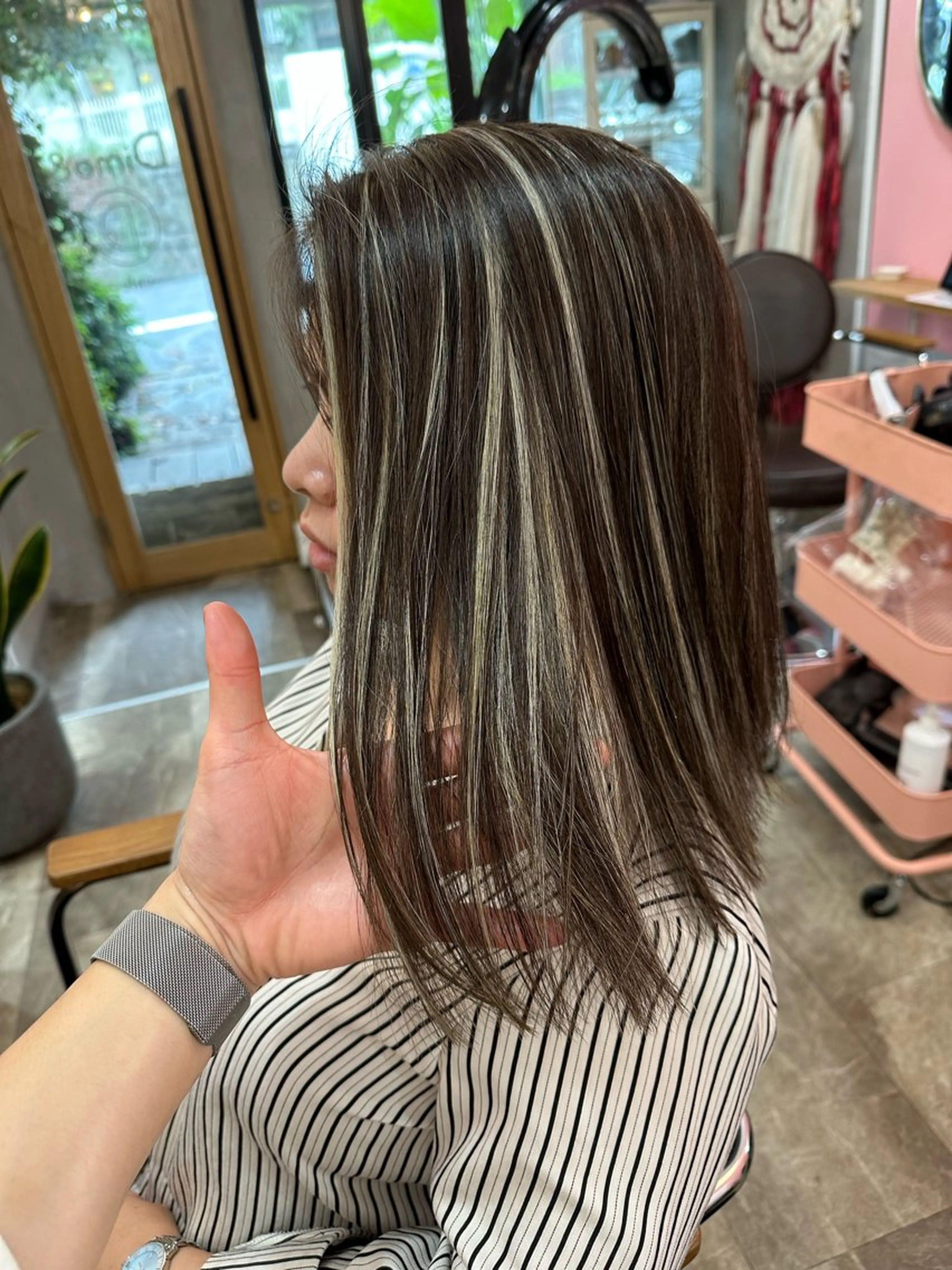 ロング カラー メンズ Dimo＆所属・ハイライトカラー /ダイスケのヘアスタイル