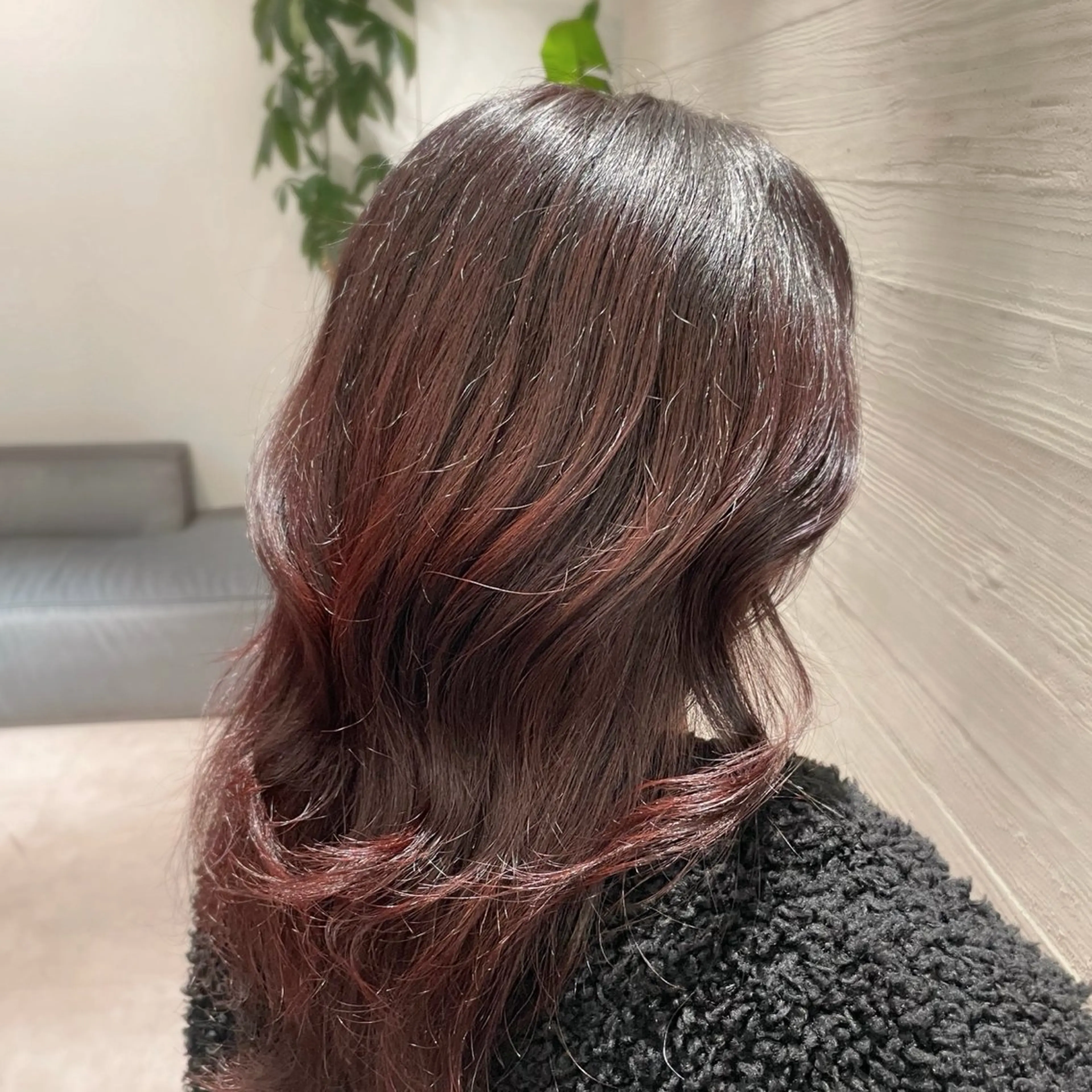 ロング カラー ヘアアレンジ レッドカラー .⋆⟡💖 Marin💖⟡⋆.のヘアスタイル