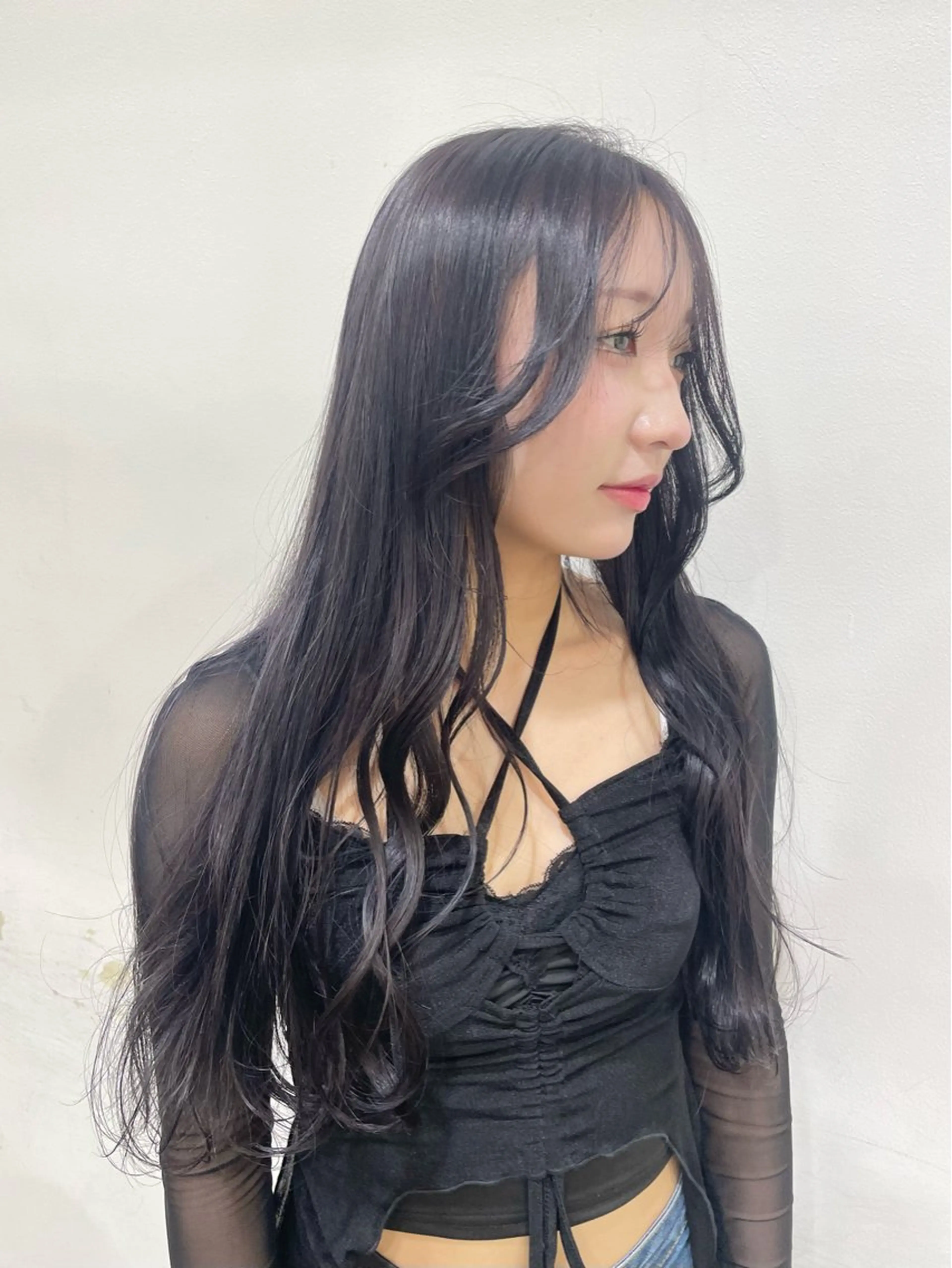 ロング ハギワラ ミナコのヘアスタイル