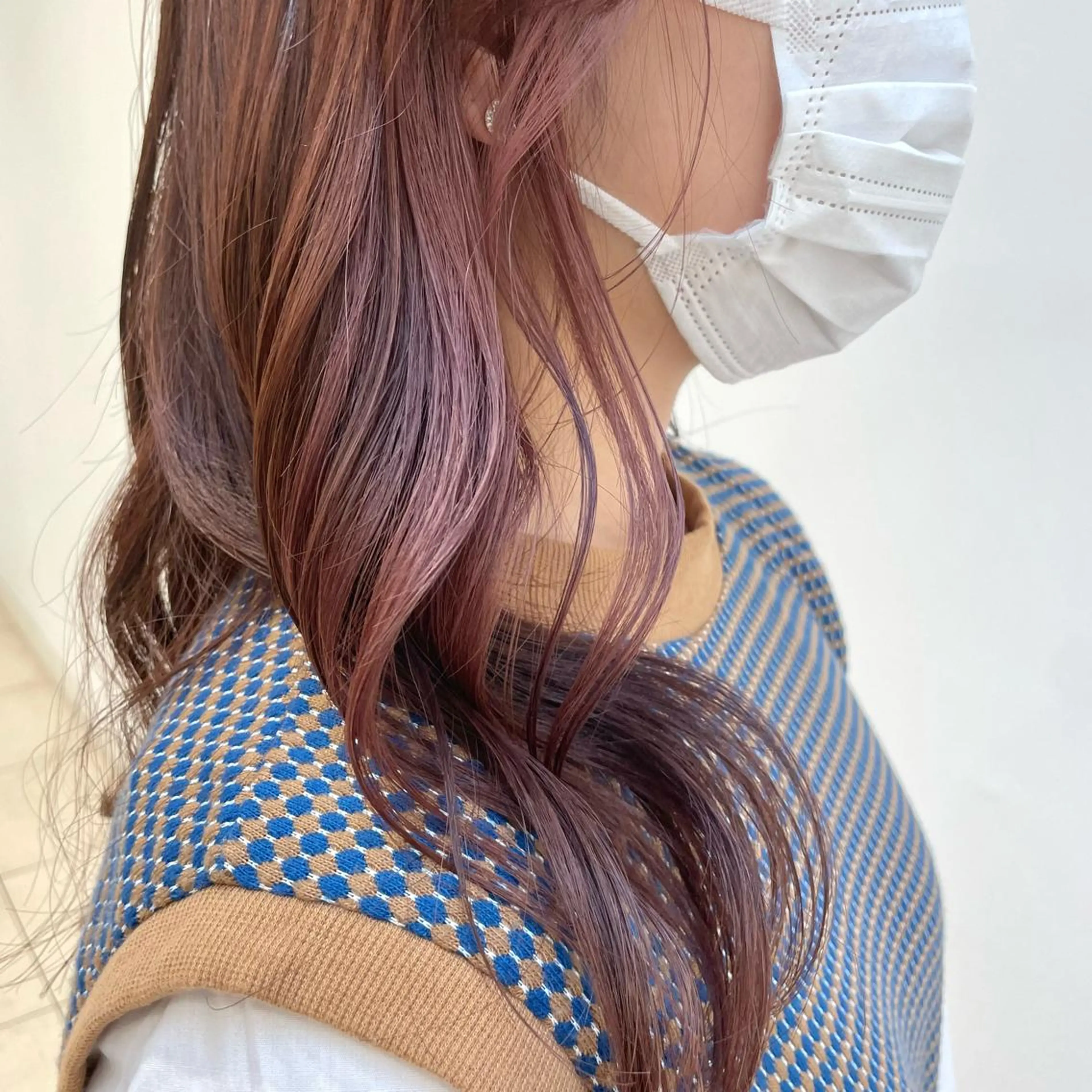 ロング カラー ブリーチ ラベンダーカラー ピンクカラー ピンクラベンダー レイヤー/ハイトーン 🫧‪Erikaのヘアスタイル