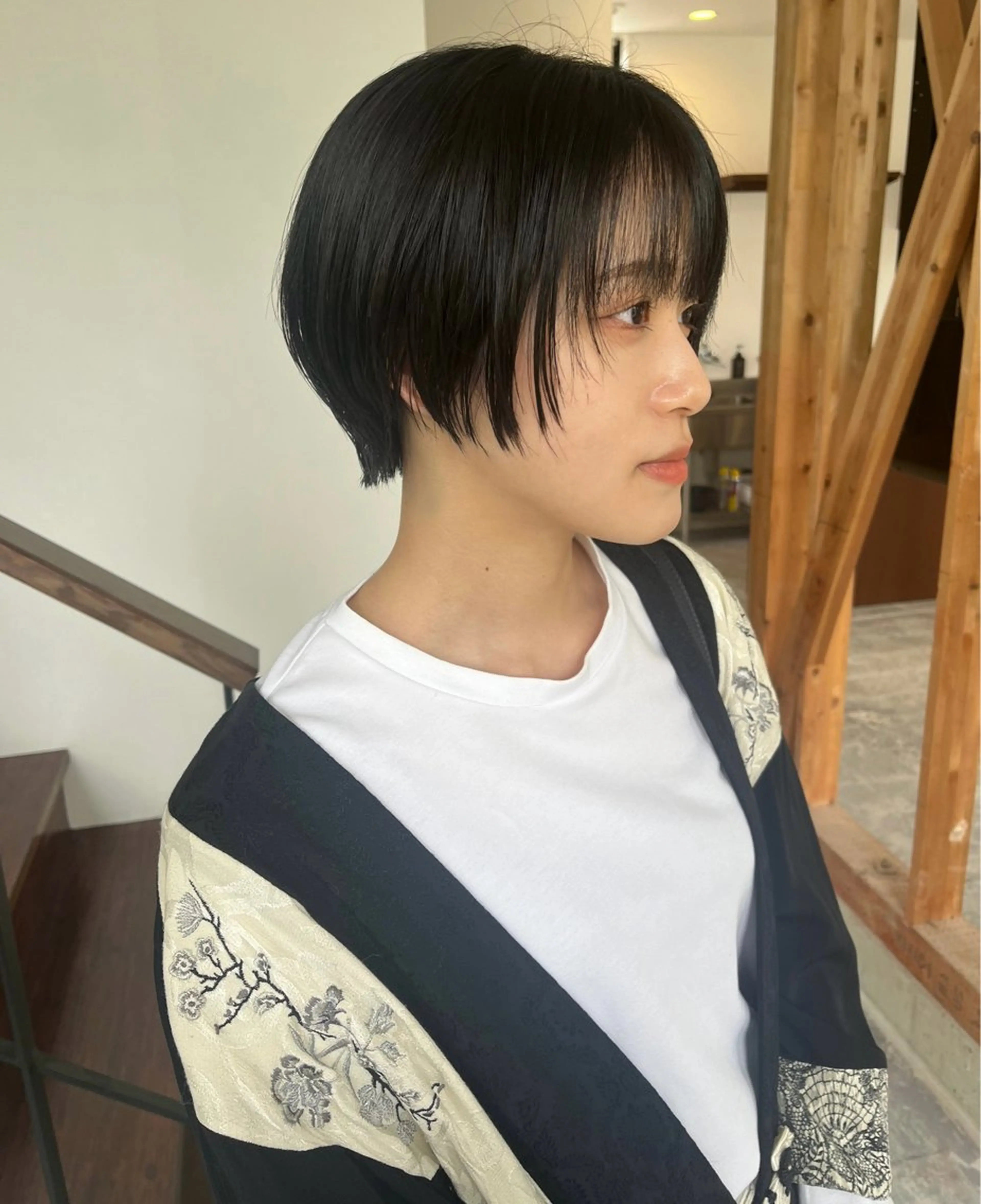 ショート カラー 丸みショート ショートヘア BE HERE NOW N°04野々市三納店所属・イタヤ マイカのヘアスタイル