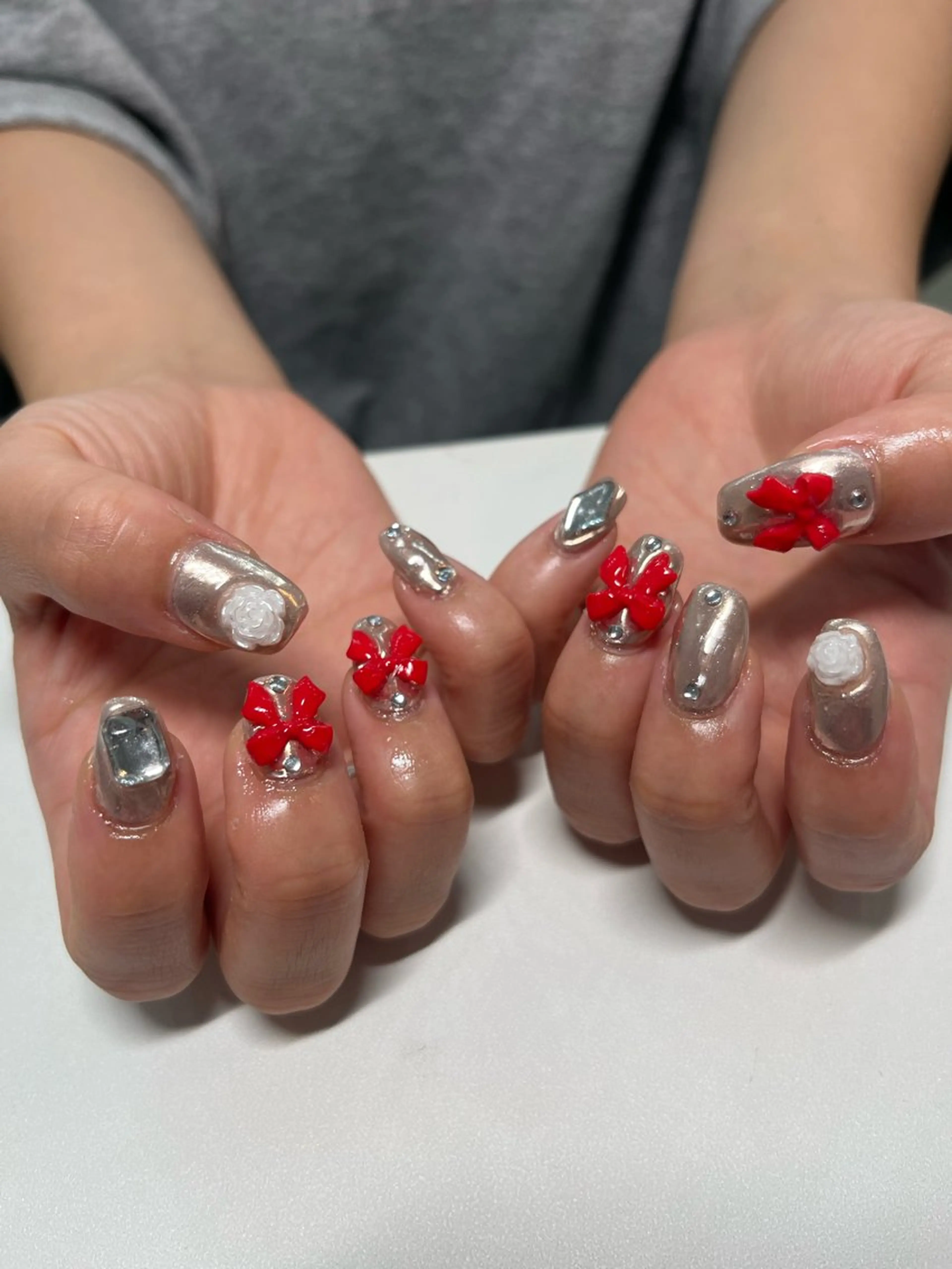 【平日限定💅種類豊富💎】定額デザインS 90分 6000 → 4680円(オフ込)長さだし・亀裂補強＋料金で可能🌈の写真