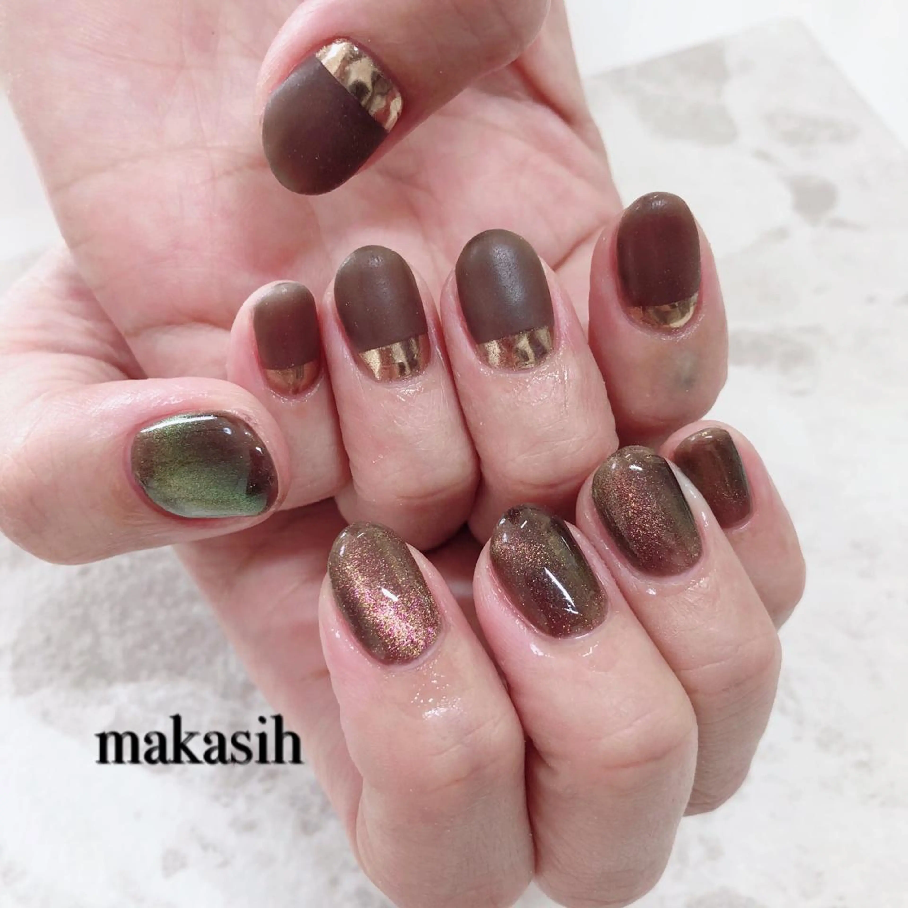 ネイル マグネットネイル マットネイル ミラーネイル 濱田 美菜子のエステ・リラクイメージ