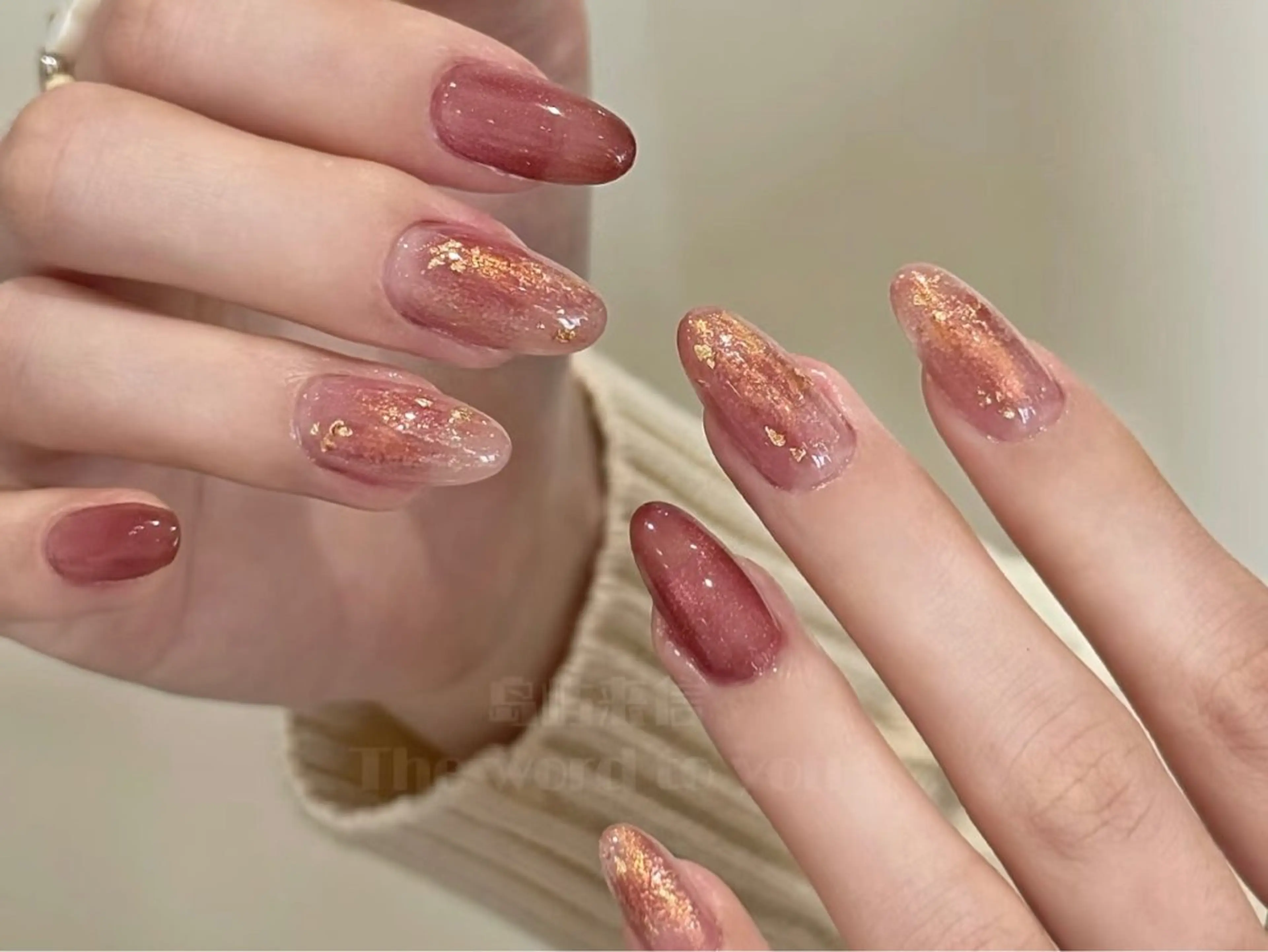 ネイル ニュアンスネイル ハンドネイル H&B せつかのネイルデザイン