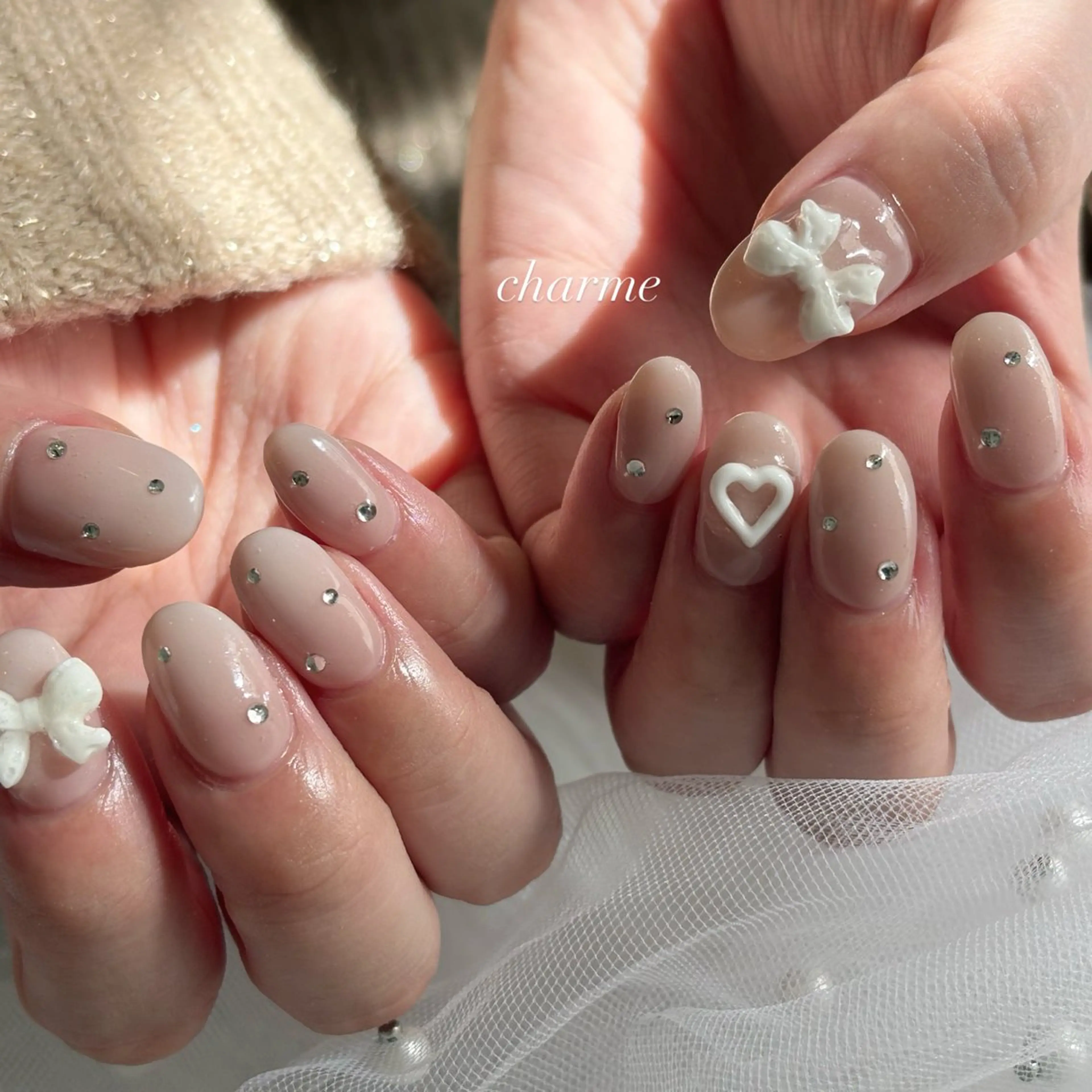 ネイル 持ち込み charme yuiのネイルデザイン
