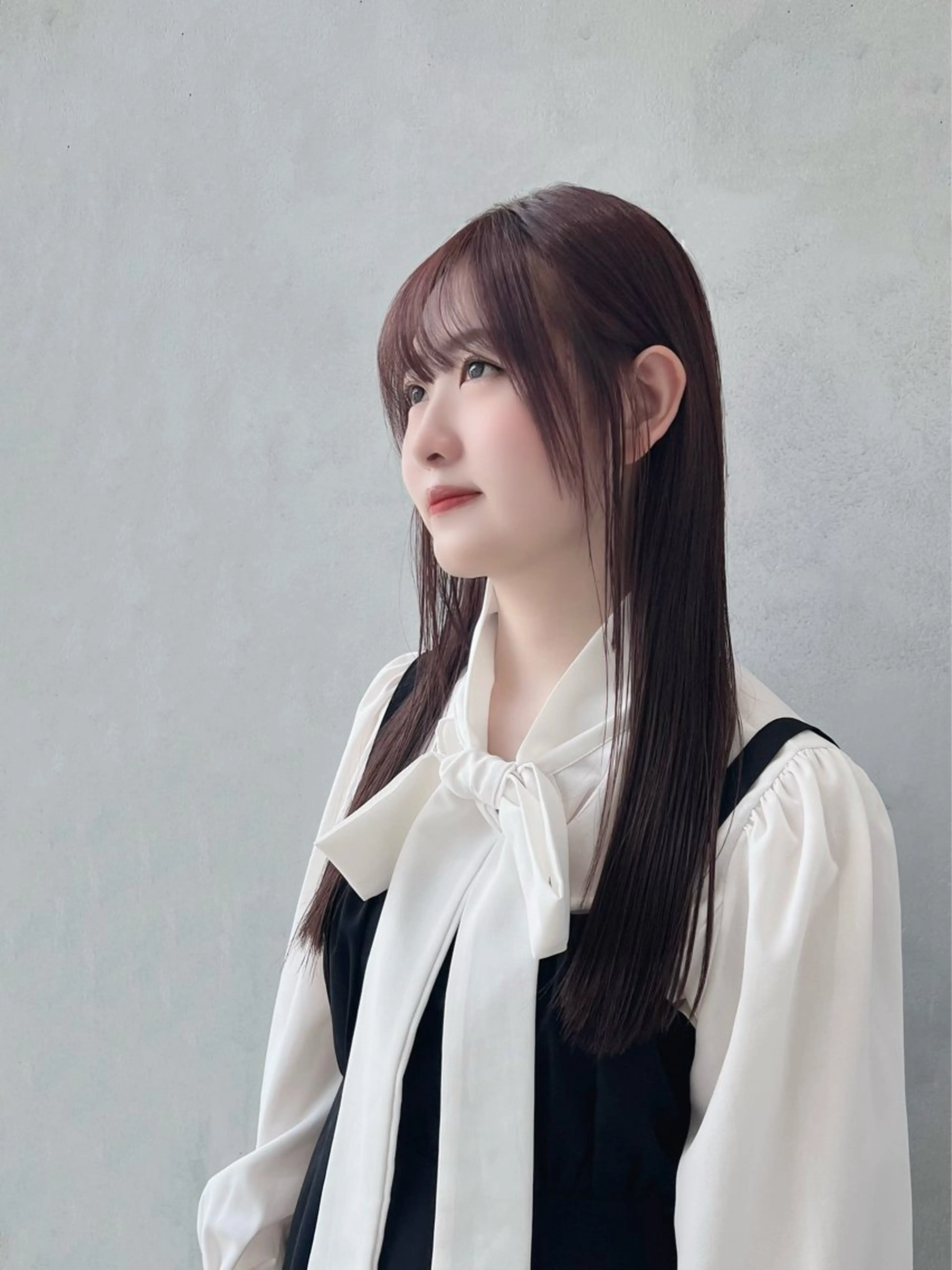 ロング カラー Say.石川葵 ショートボブ前髪のヘアスタイル