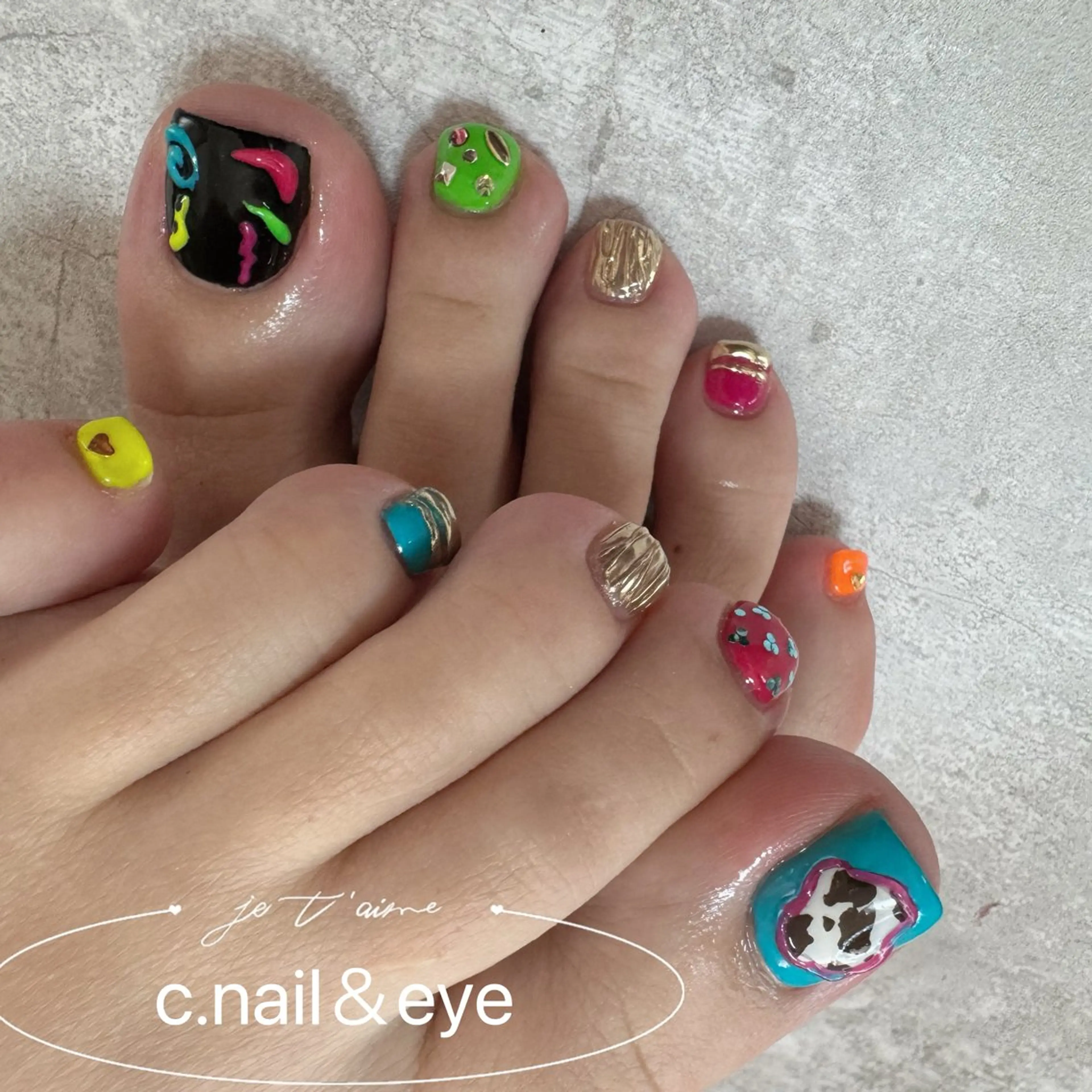 ネイル フットネイル C.Nail&EYE RINAのネイルデザイン