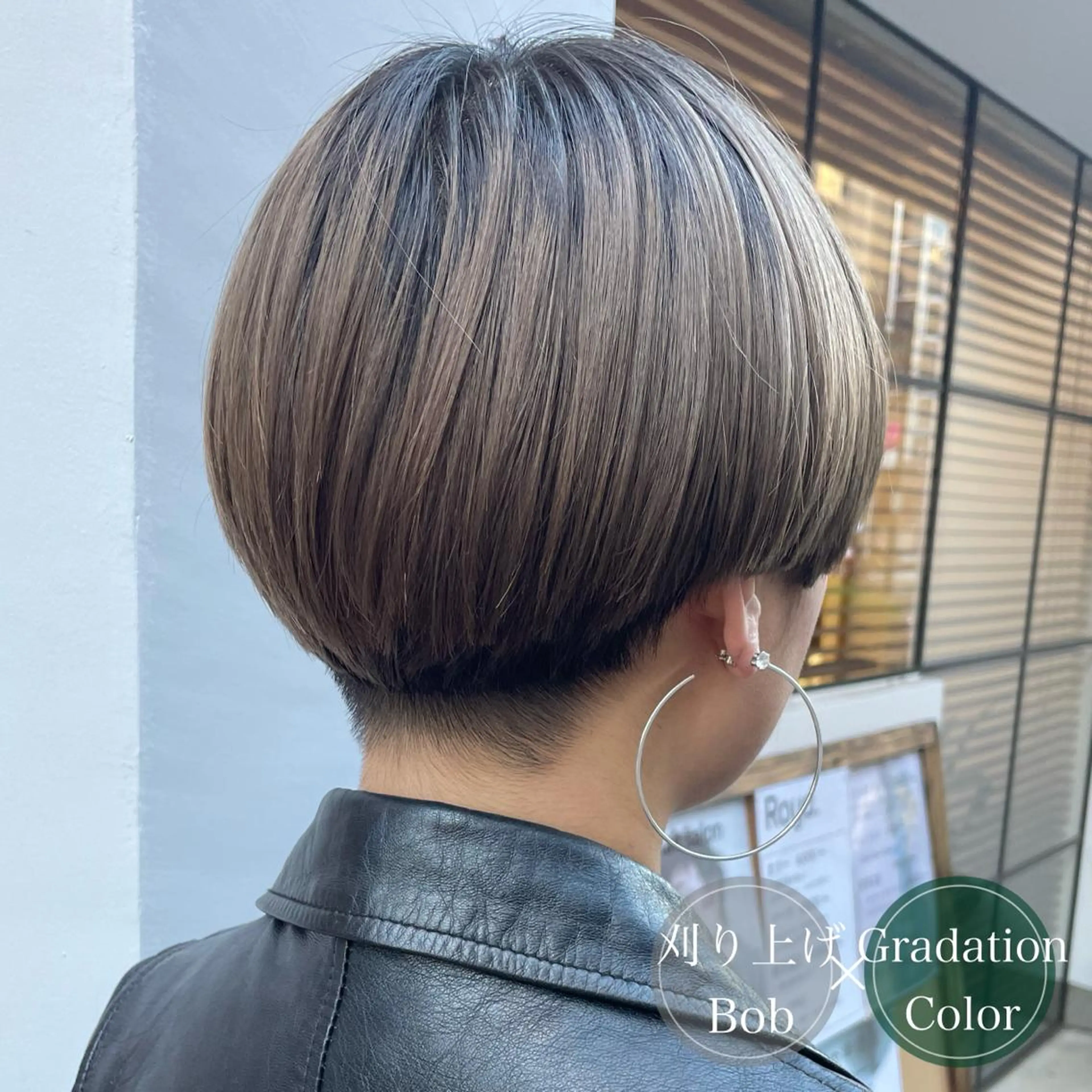 ショート カラー ブリーチ イヤリングカラー インナーカラー くせ毛 似合わせカット ショート・ボブ💫 シブヤトモヒロのヘアスタイル